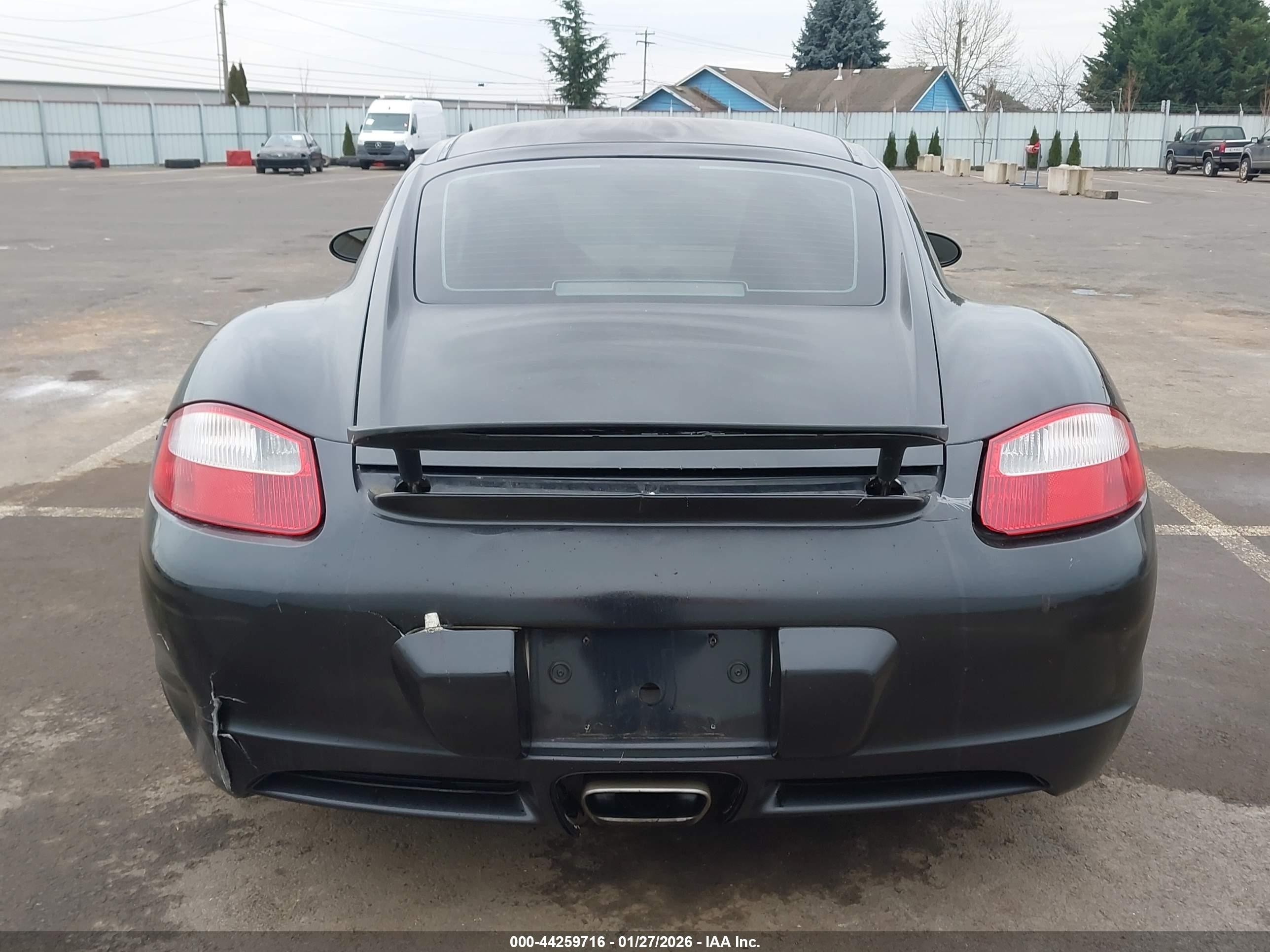 2007 Porsche Cayman   Черный vin: WP0AA29807U762253