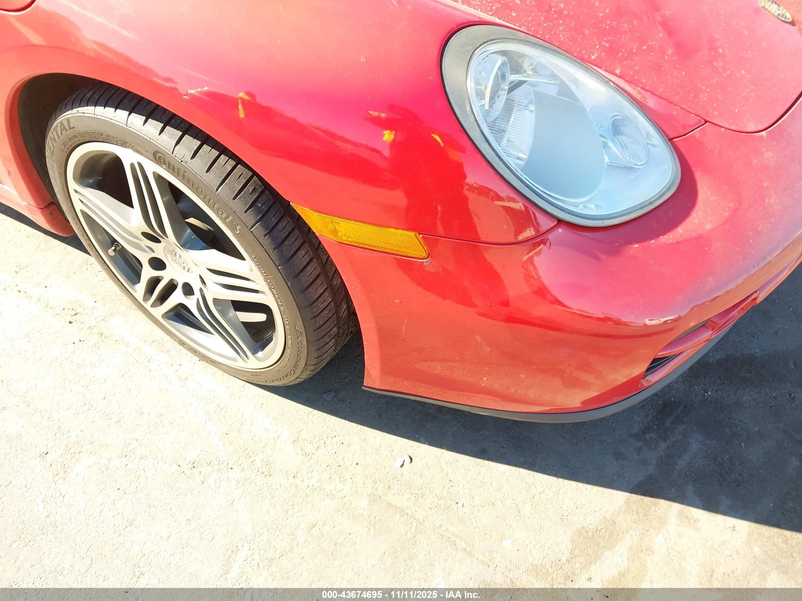 2007 Porsche Cayman   Red vin: WP0AA29807U762852