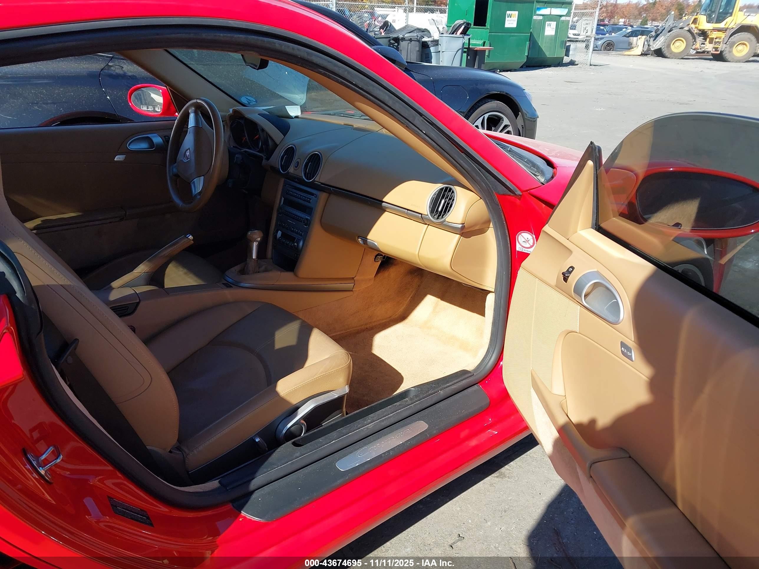 2007 Porsche Cayman   Red vin: WP0AA29807U762852