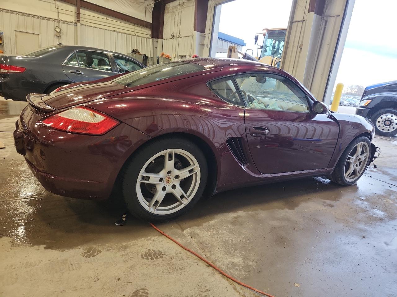2007 Porsche Cayman Бордовый vin: WP0AA29817U762326