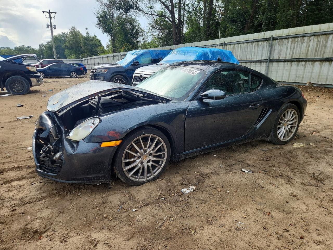 2007 Porsche Cayman Charcoal vin: WP0AA29817U762858