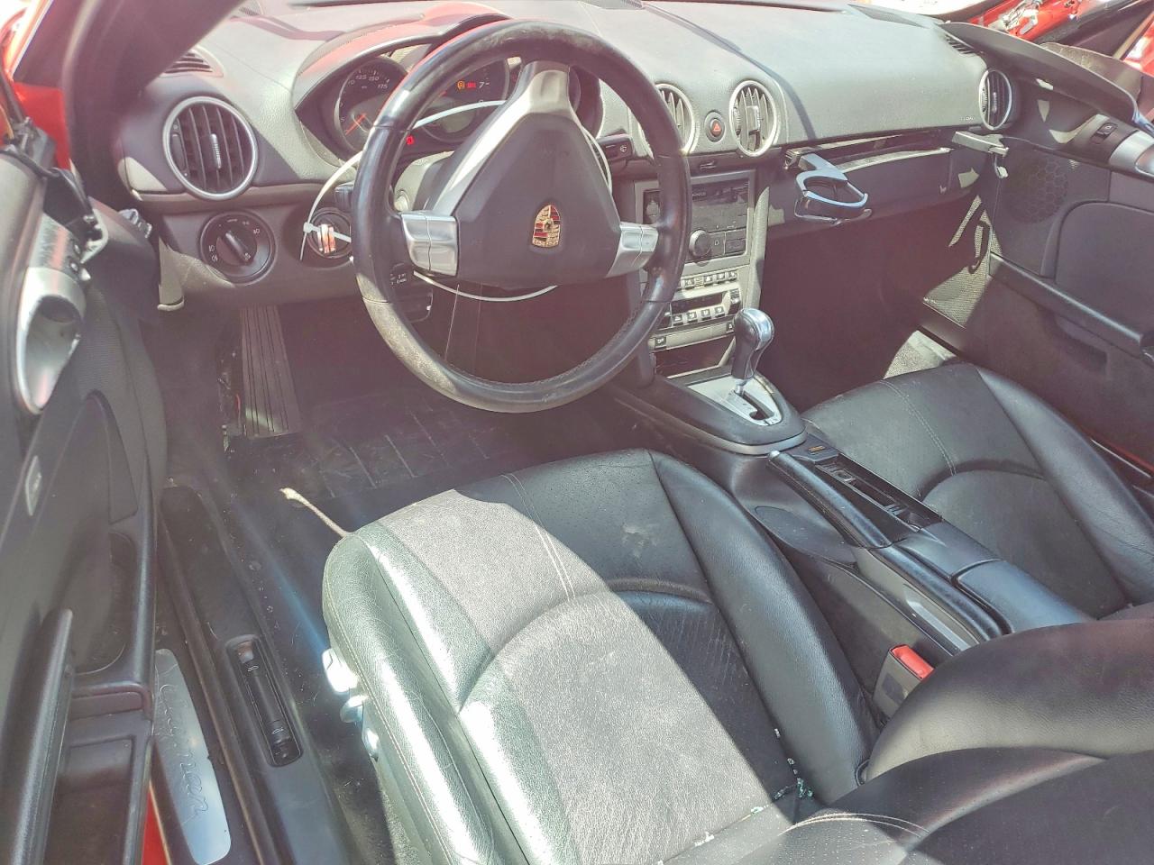 2007 Porsche Cayman Red vin: WP0AA29827U760424