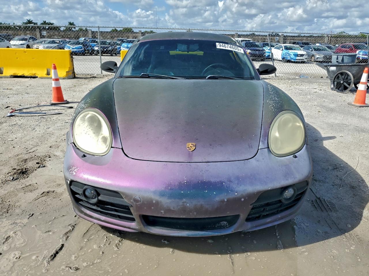 2007 Porsche Cayman Purple vin: WP0AA29837U761968