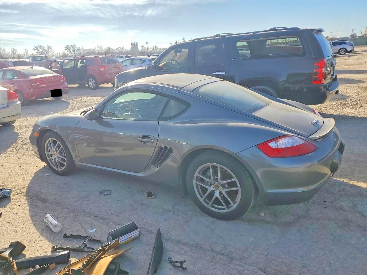 2007 Porsche Cayman Silver vin: WP0AA29857U762832