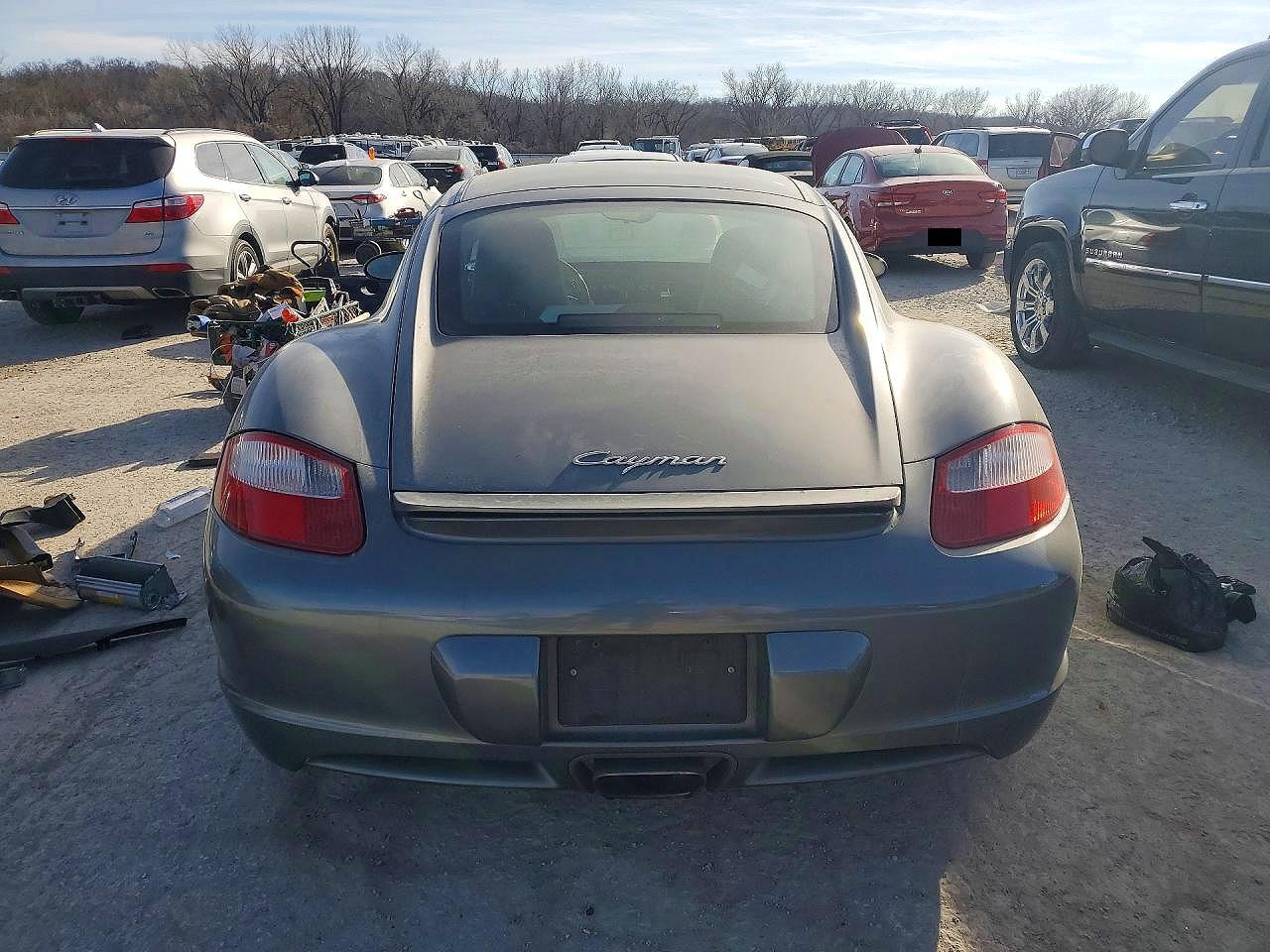 2007 Porsche Cayman Silver vin: WP0AA29857U762832