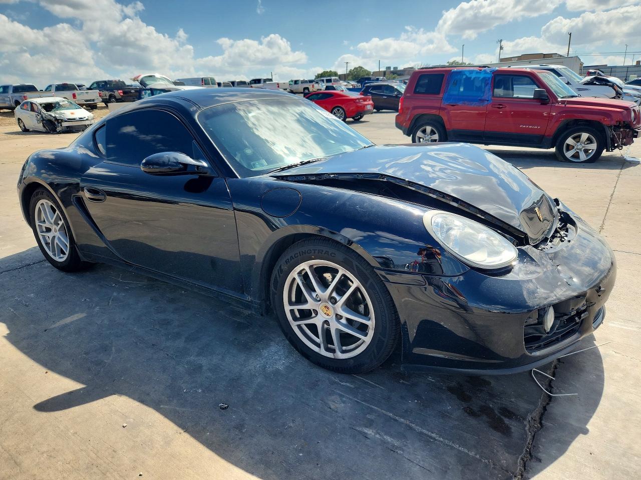2008 Porsche Cayman Black vin: WP0AA29858U760273