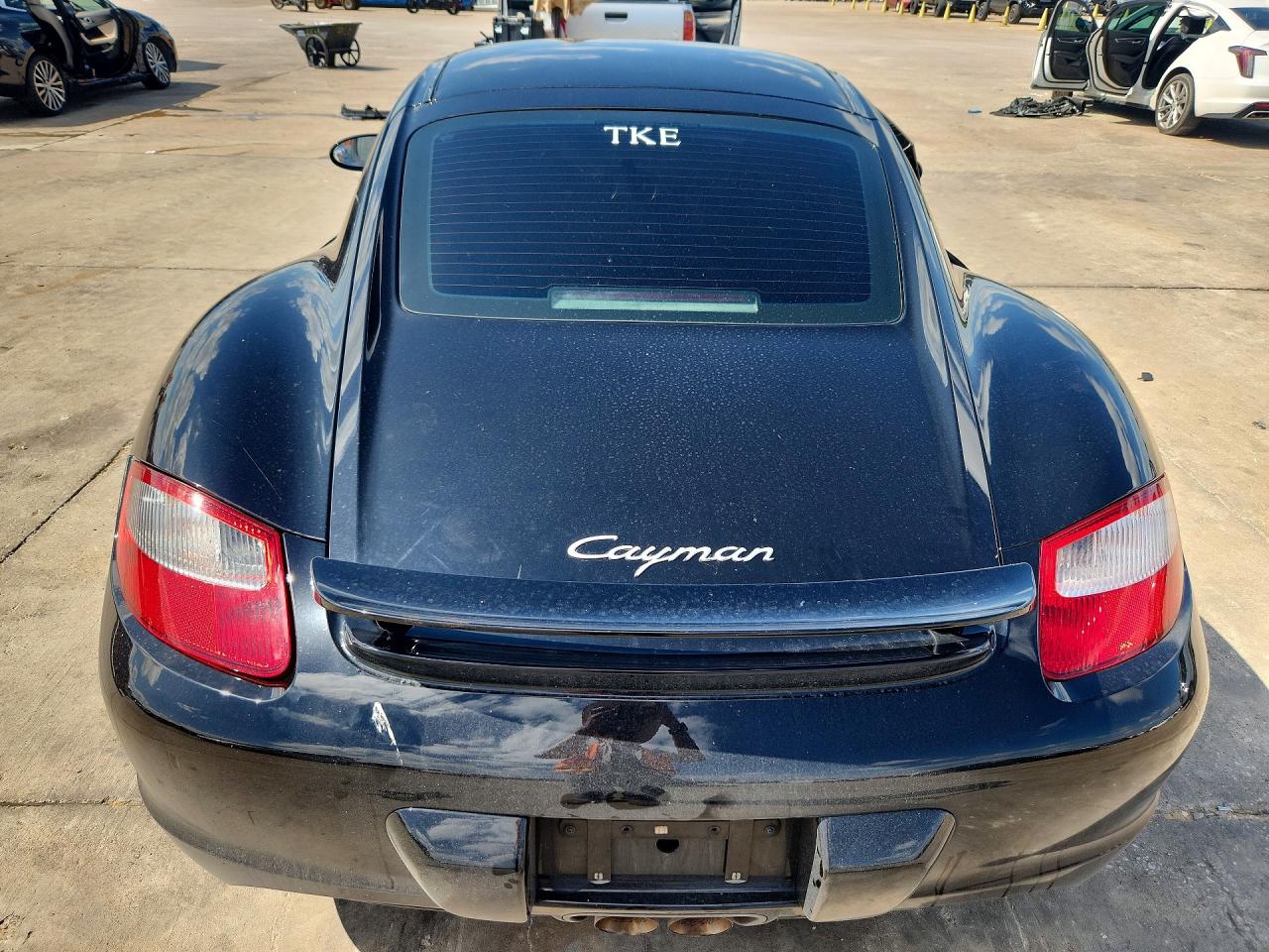 2008 Porsche Cayman Black vin: WP0AA29858U760273