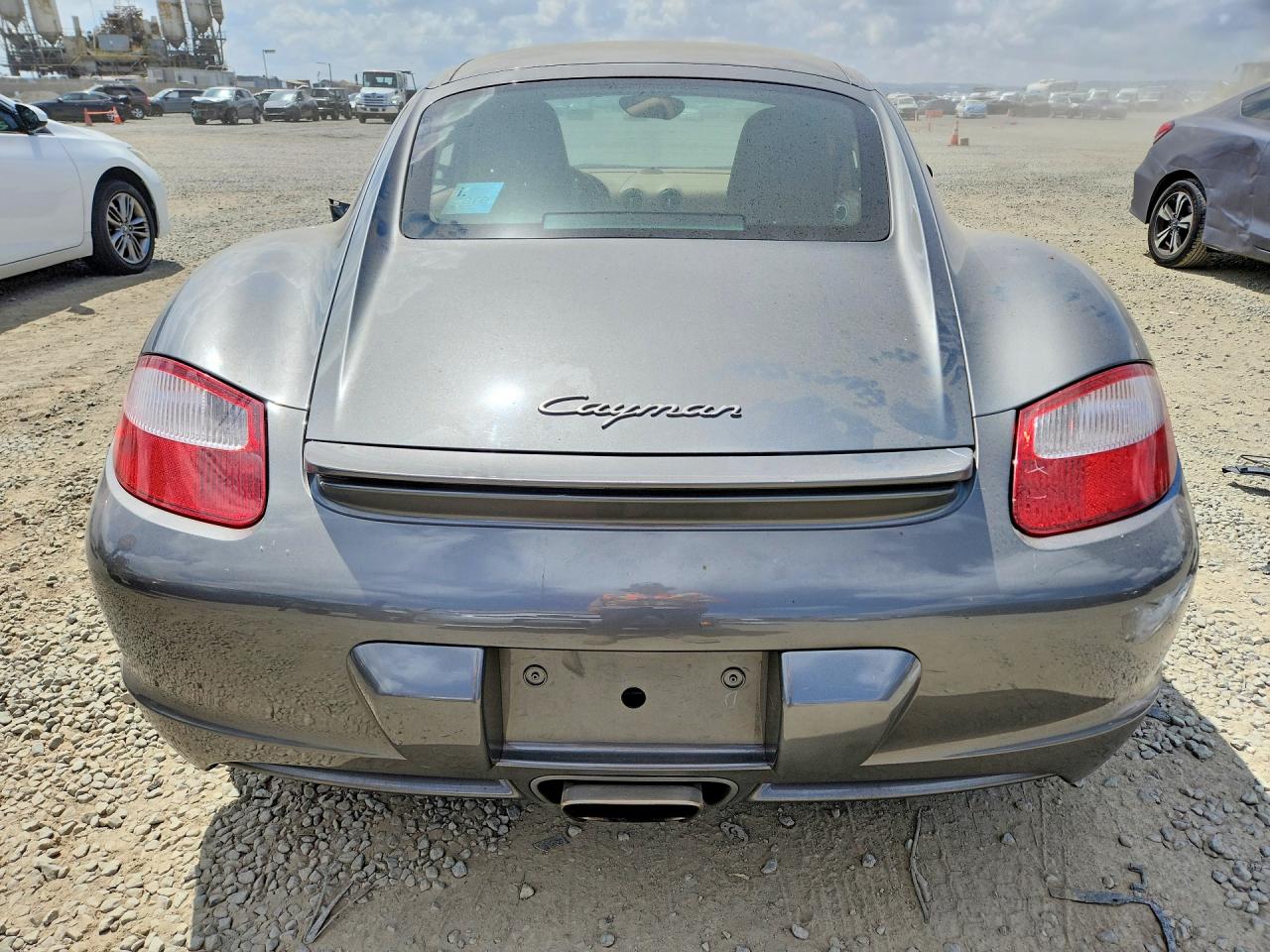 2007 Porsche Cayman Gray vin: WP0AA29887U762940