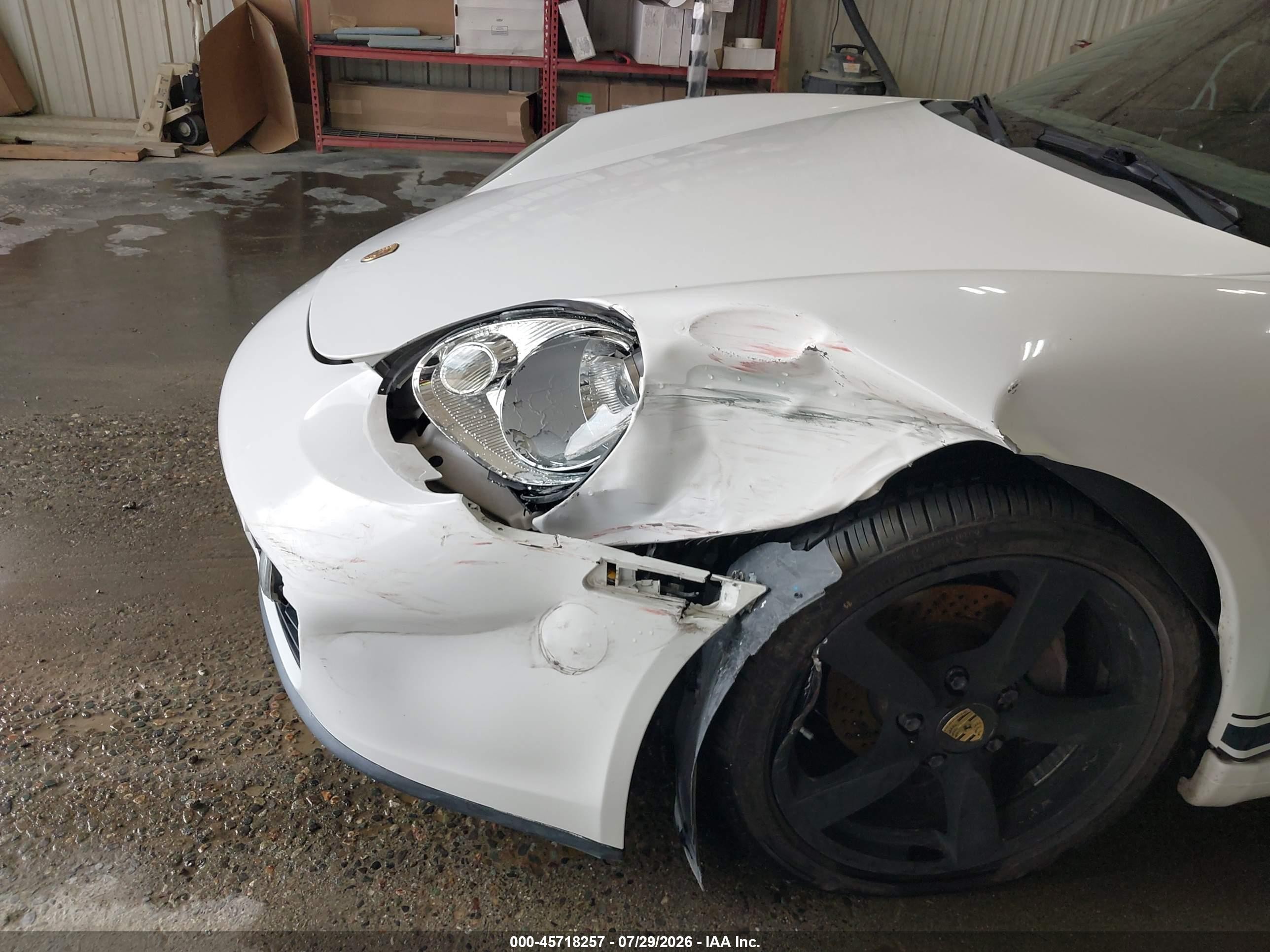 2007 Porsche Cayman   White vin: WP0AA29887U763439