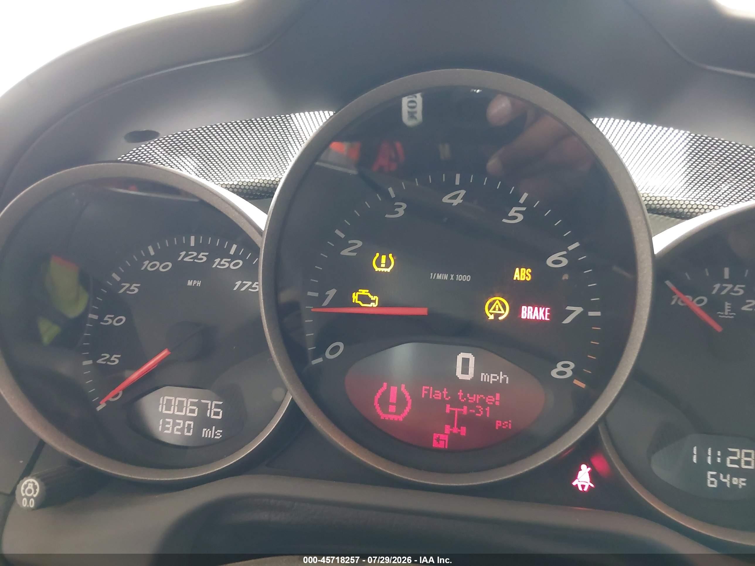 2007 Porsche Cayman   White vin: WP0AA29887U763439