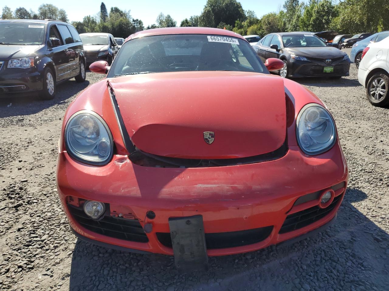 2008 Porsche Cayman Красный vin: WP0AA29888U760512