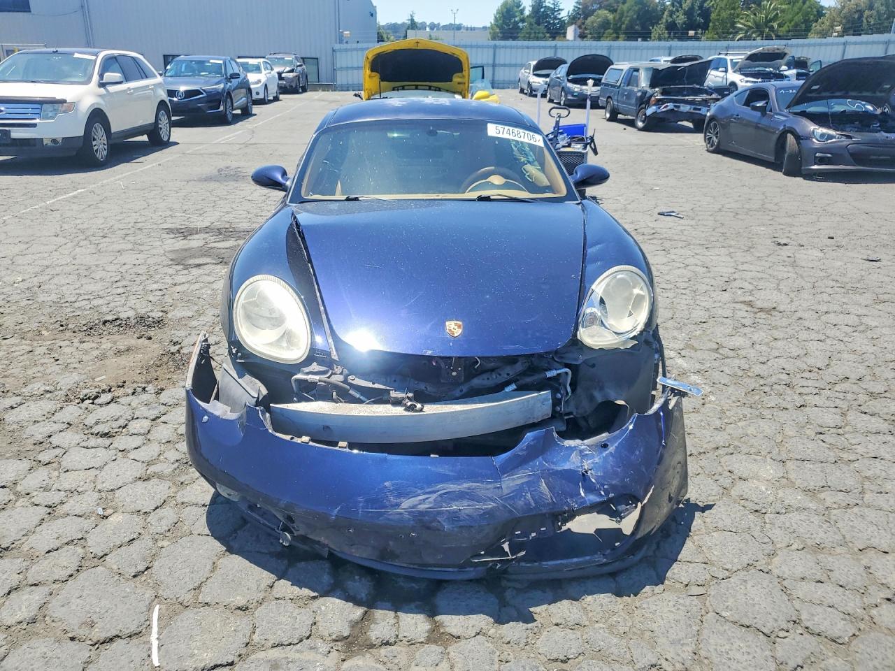 2008 Porsche Cayman Blue vin: WP0AA29888U761577
