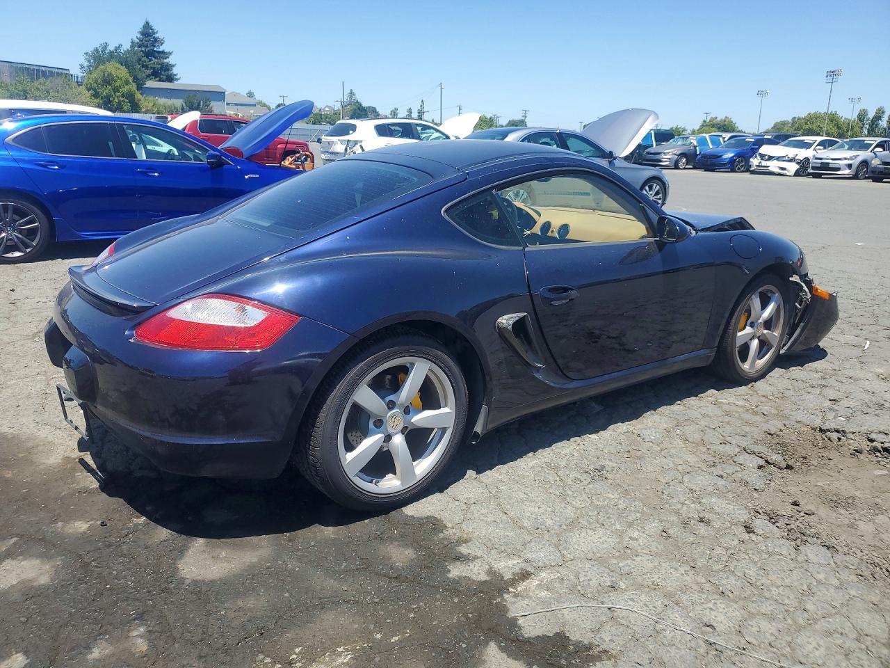 2008 Porsche Cayman Blue vin: WP0AA29888U761577