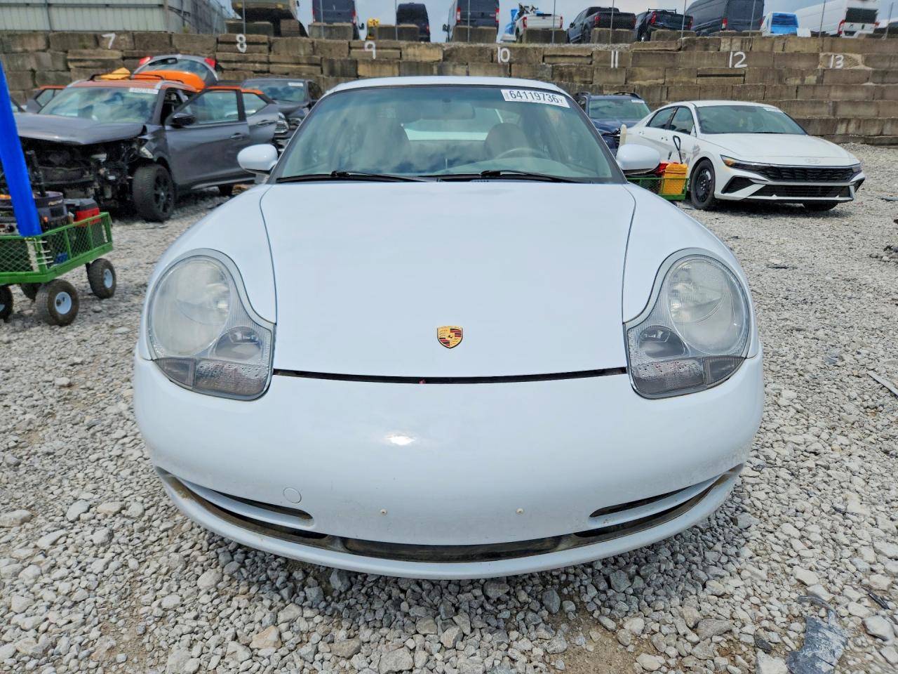 1999 Porsche 911 Carrera White vin: WP0AA2993XS624095