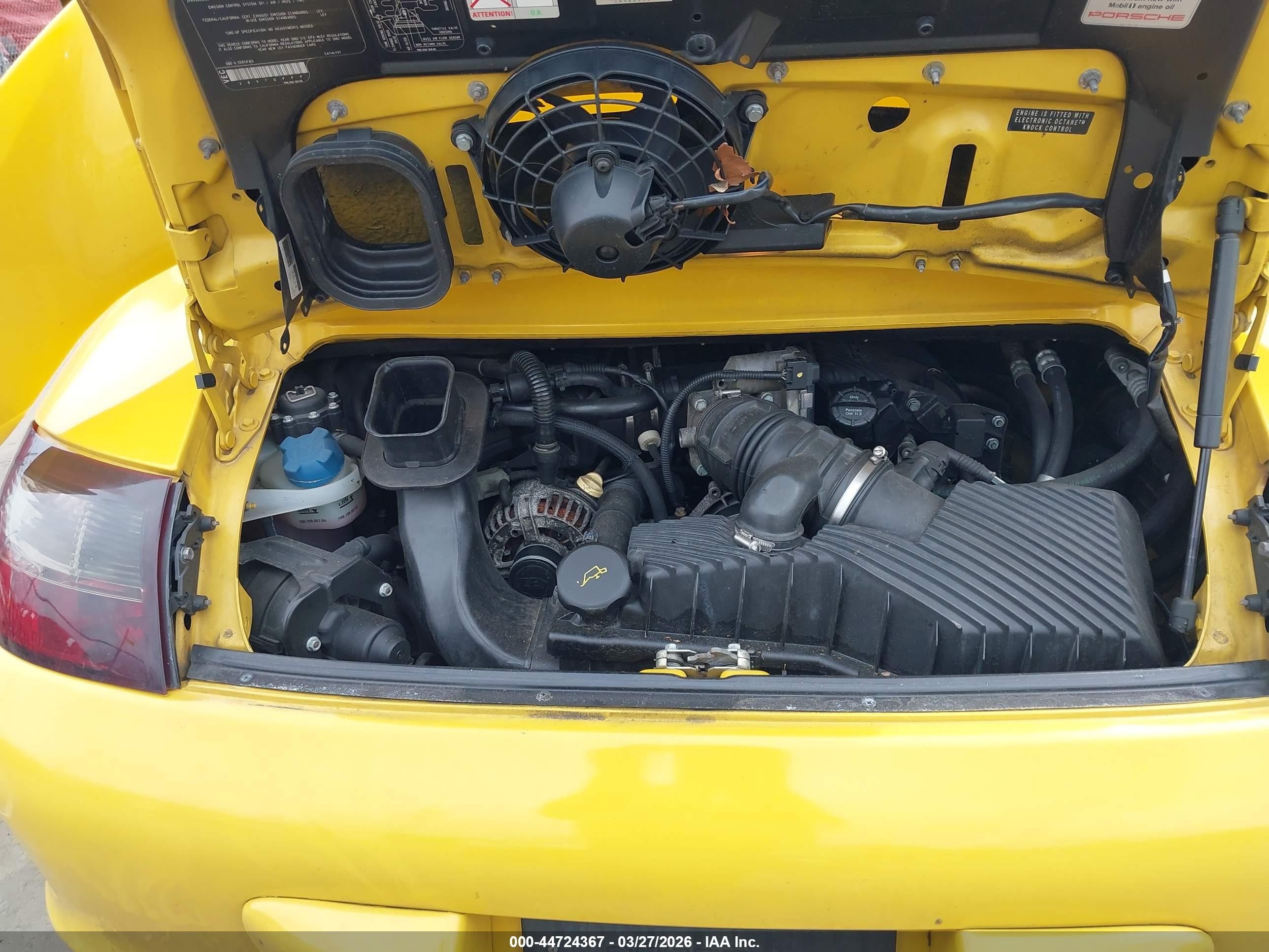 2002 Porsche 911 Carrera 4s/turbo Yellow vin: WP0AA29962S620924