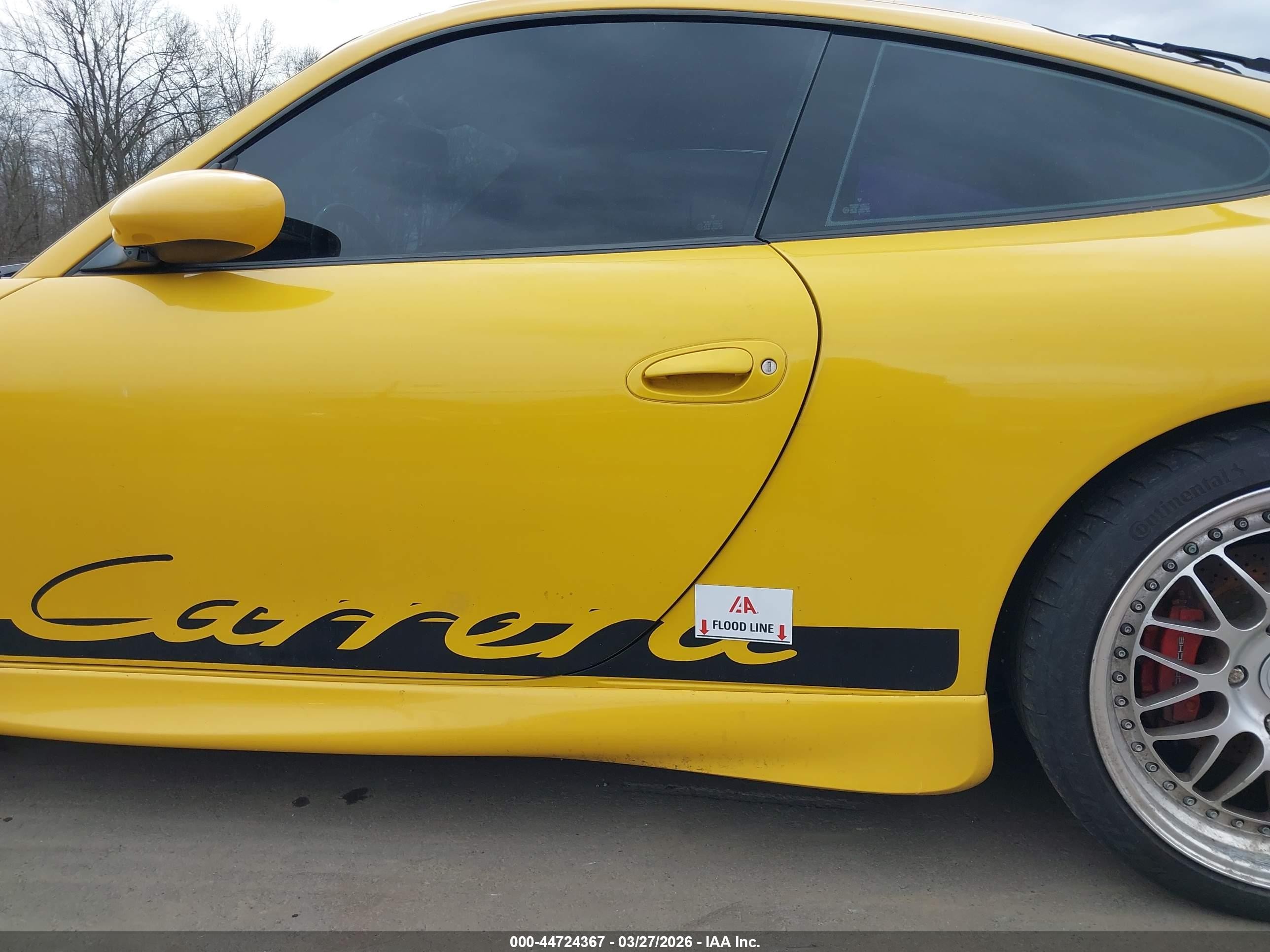 2002 Porsche 911 Carrera 4s/turbo Yellow vin: WP0AA29962S620924