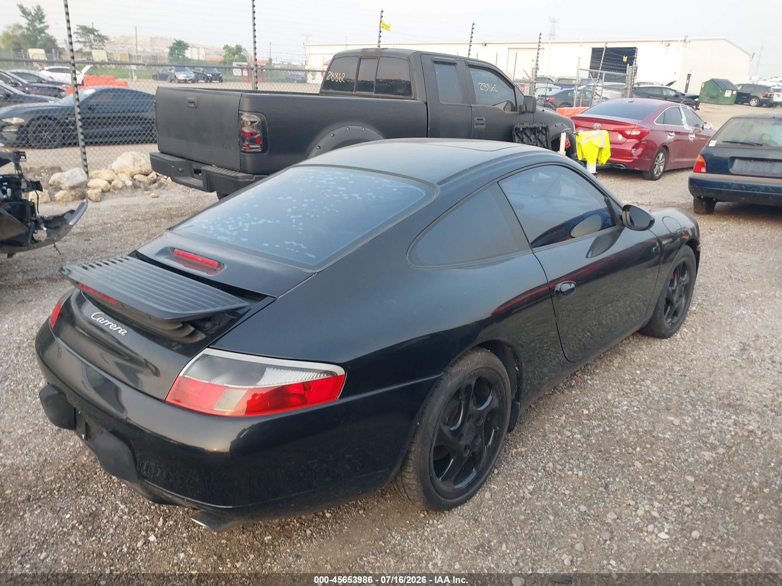 1999 Porsche 911 Carrera/carrera 4/carrera Tiptronic Black vin: WP0AA2996XS625323