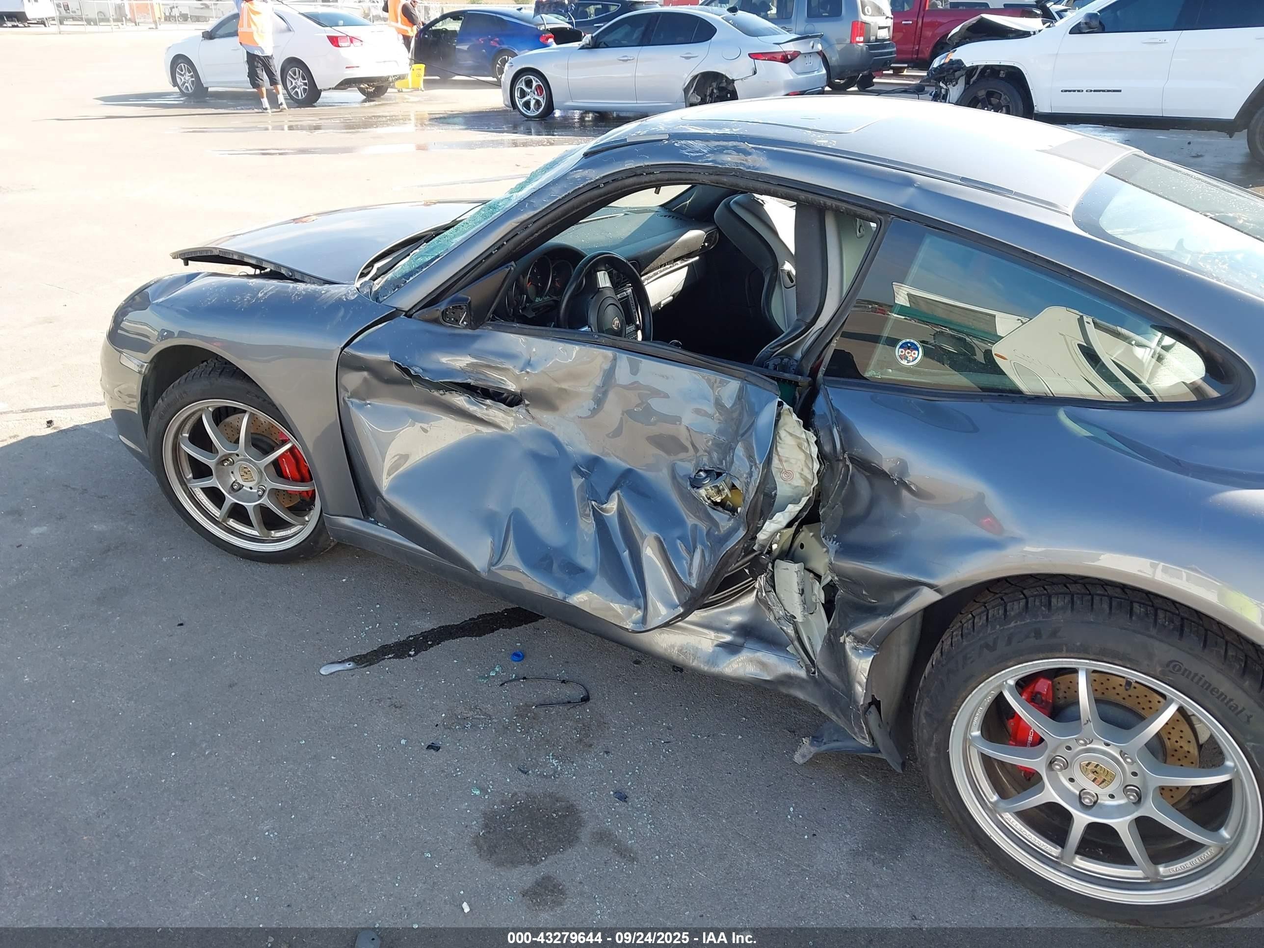 2008 Porsche 911 Carrera/carrera 4 Gray vin: WP0AA29978S710947
