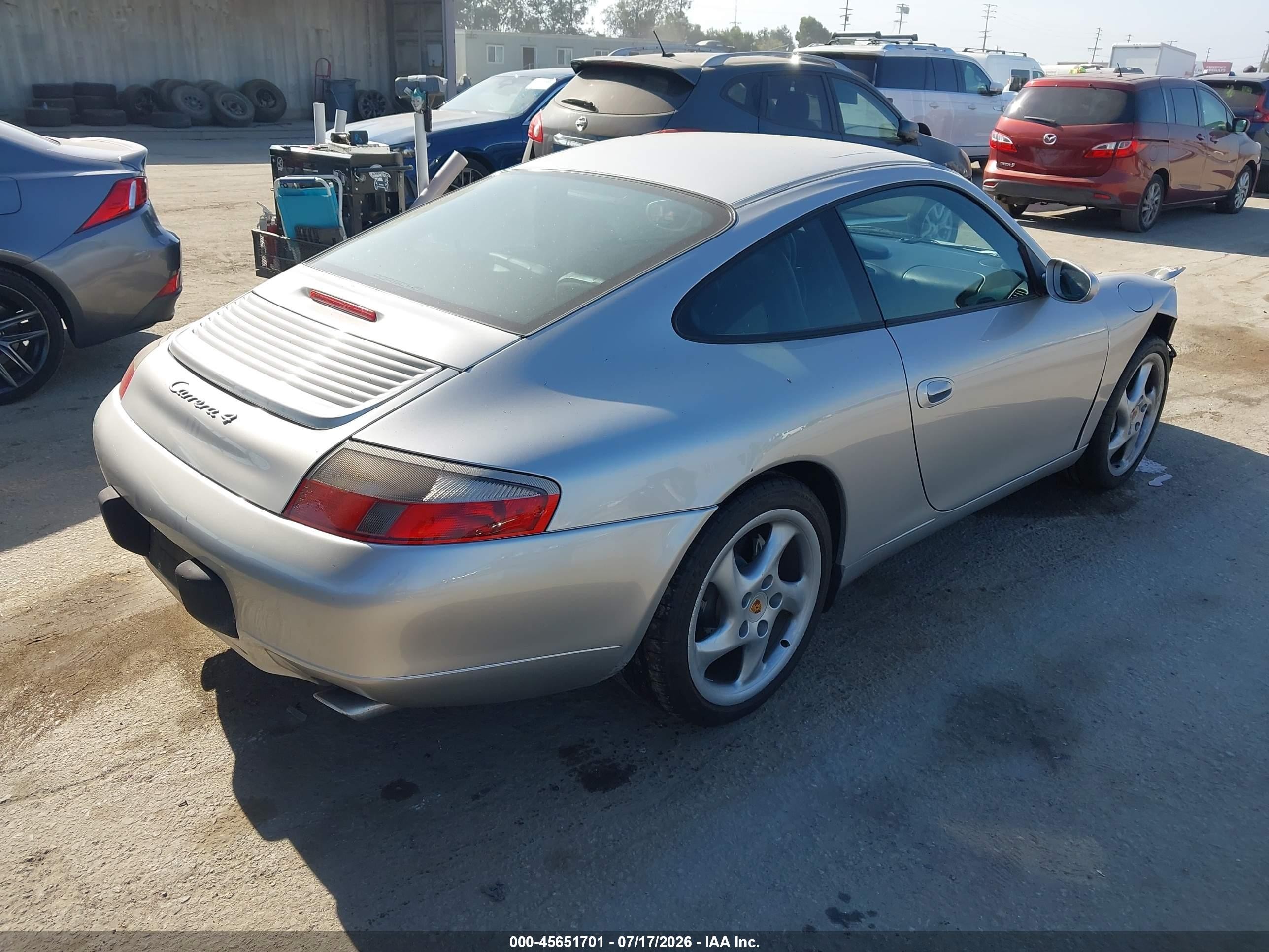 2001 Porsche 911 Carrera/carrera 4 Silver vin: WP0AA29981S623368