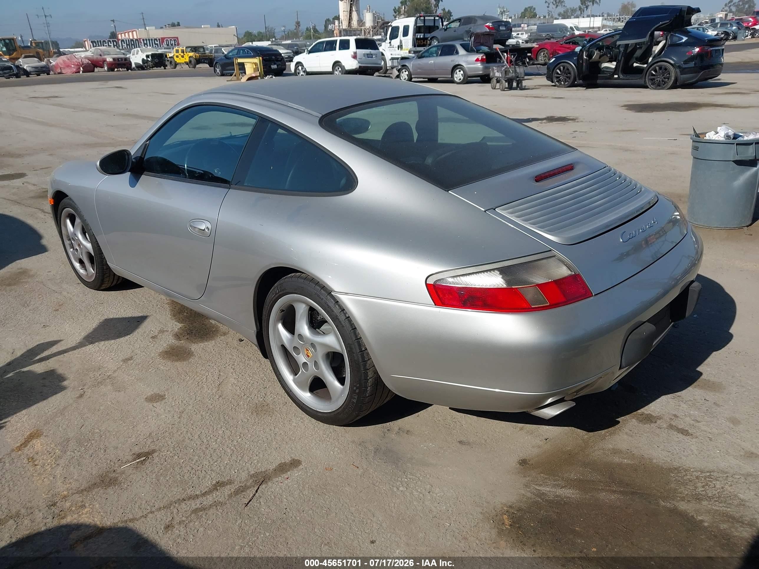 2001 Porsche 911 Carrera/carrera 4 Silver vin: WP0AA29981S623368