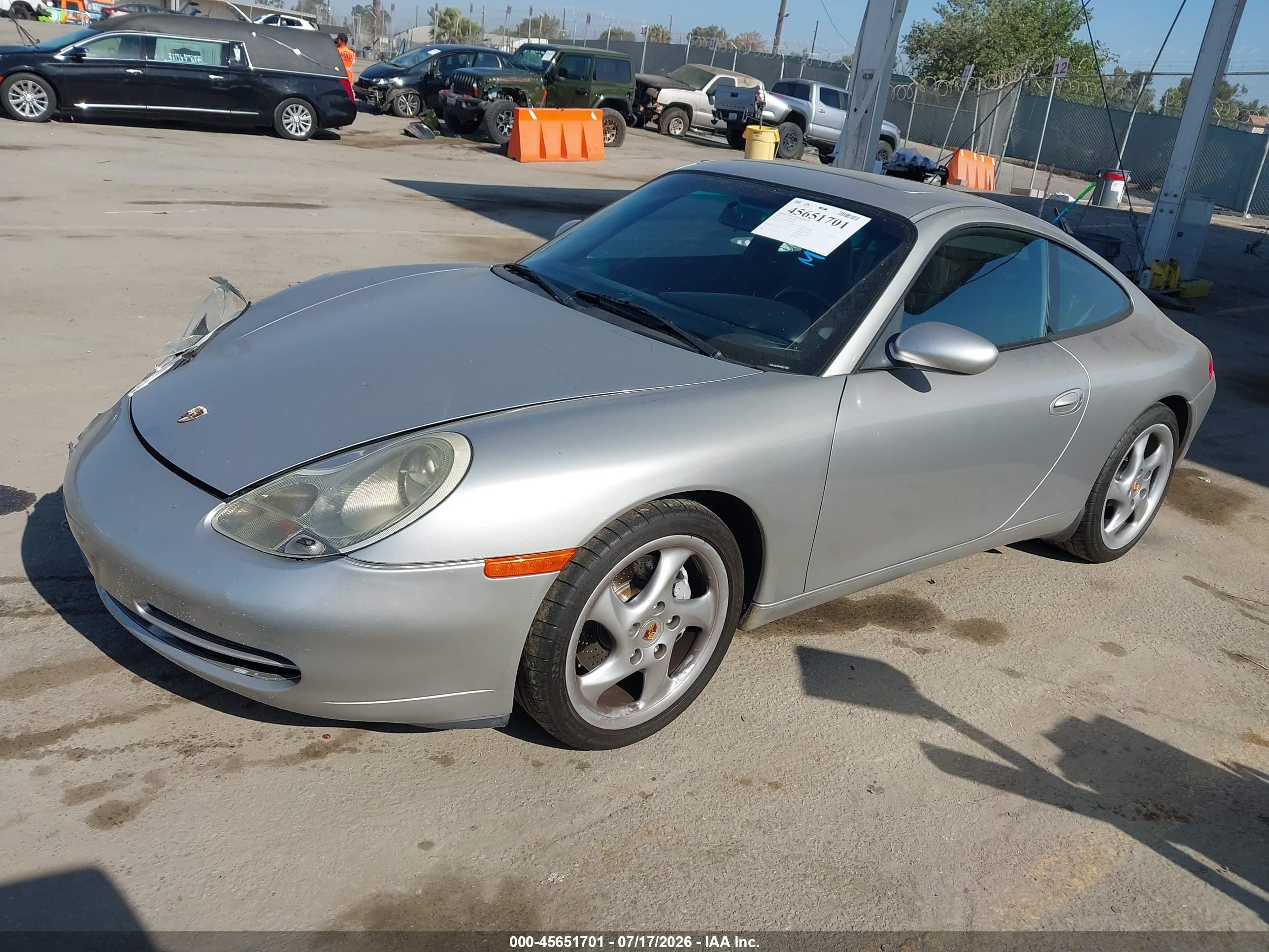 2001 Porsche 911 Carrera/carrera 4 Silver vin: WP0AA29981S623368