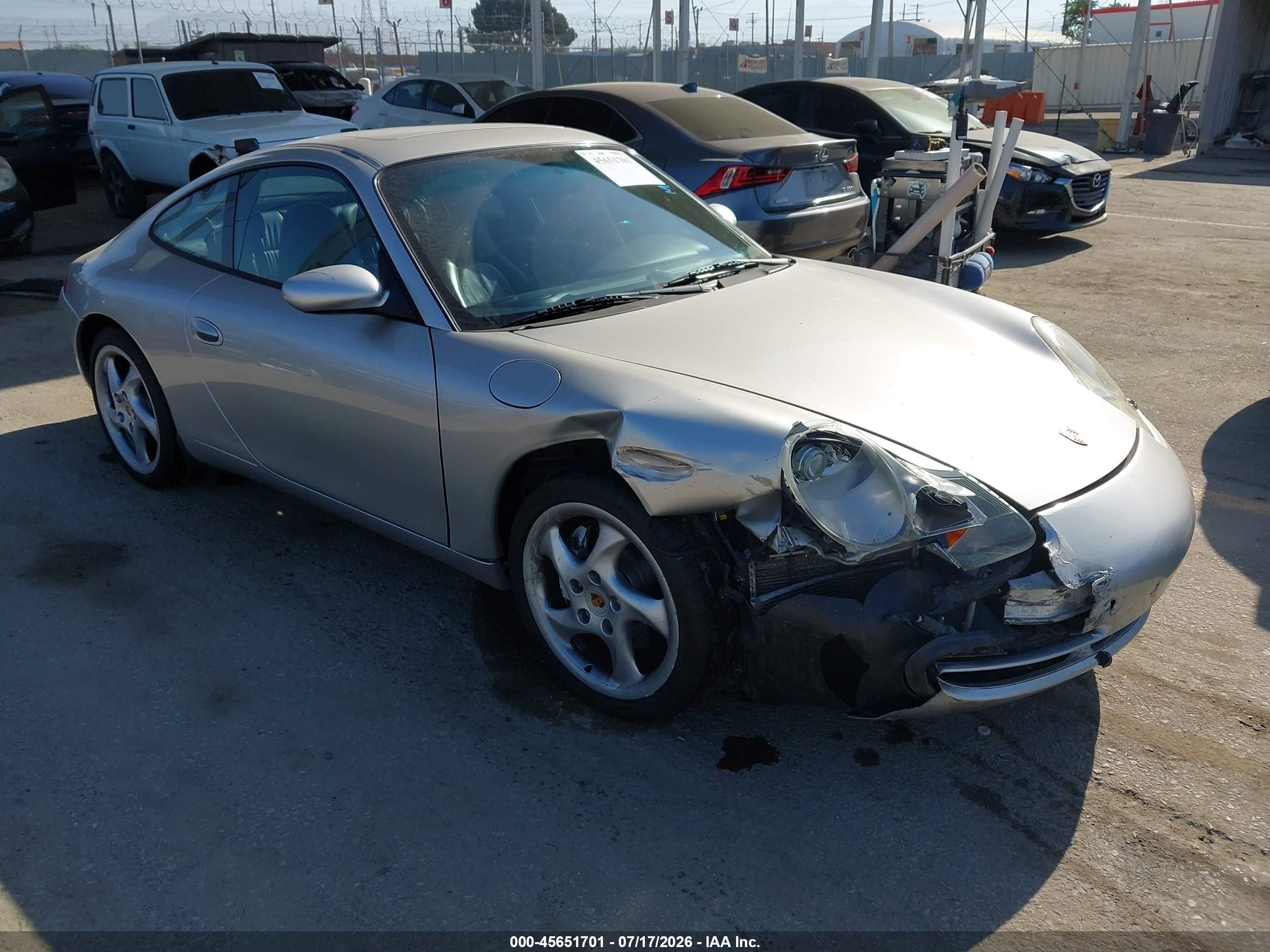 2001 Porsche 911 Carrera/carrera 4 Silver vin: WP0AA29981S623368