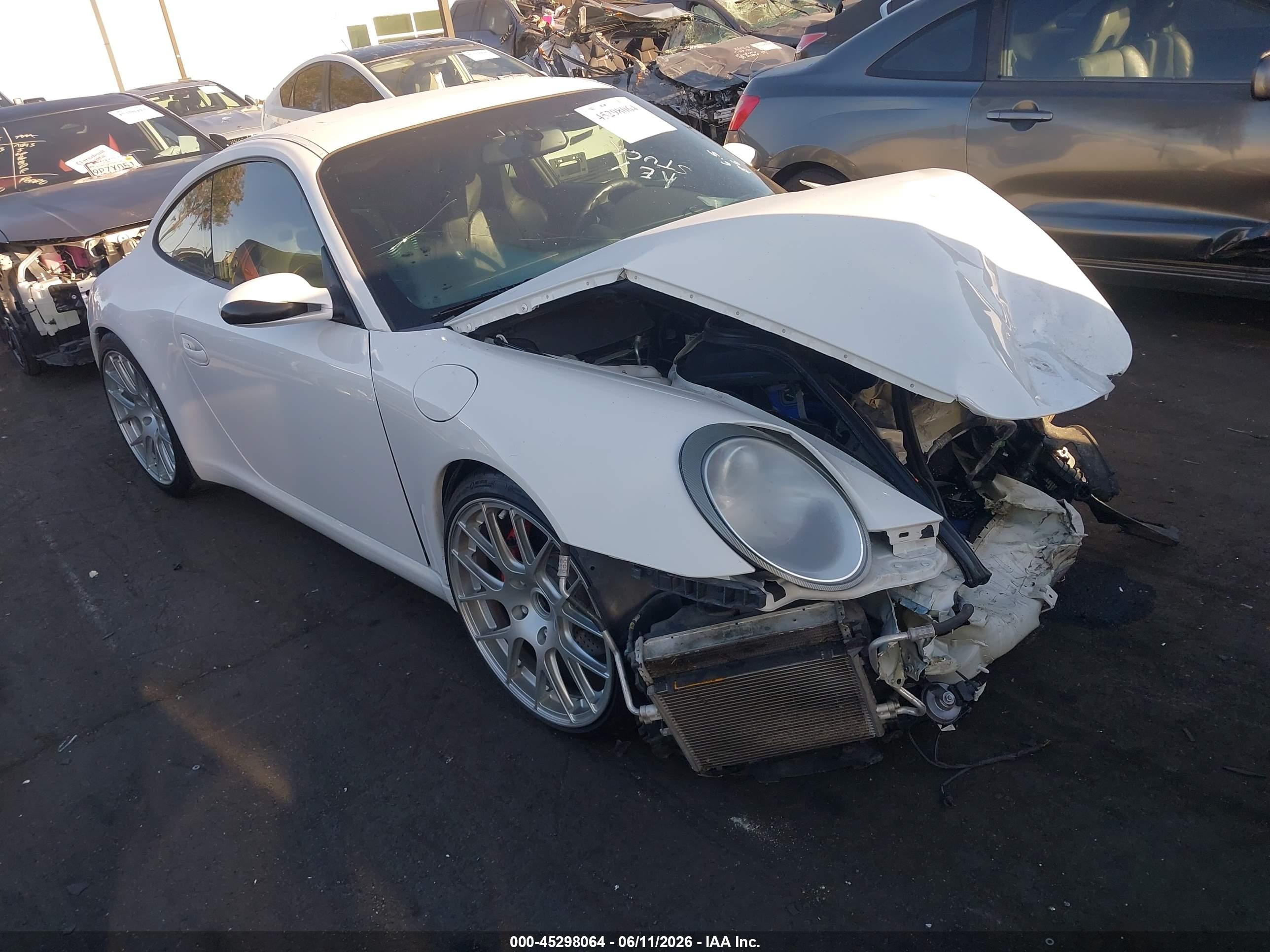 2007 Porsche 911 Carrera/carrera 4 White vin: WP0AA29997S710608