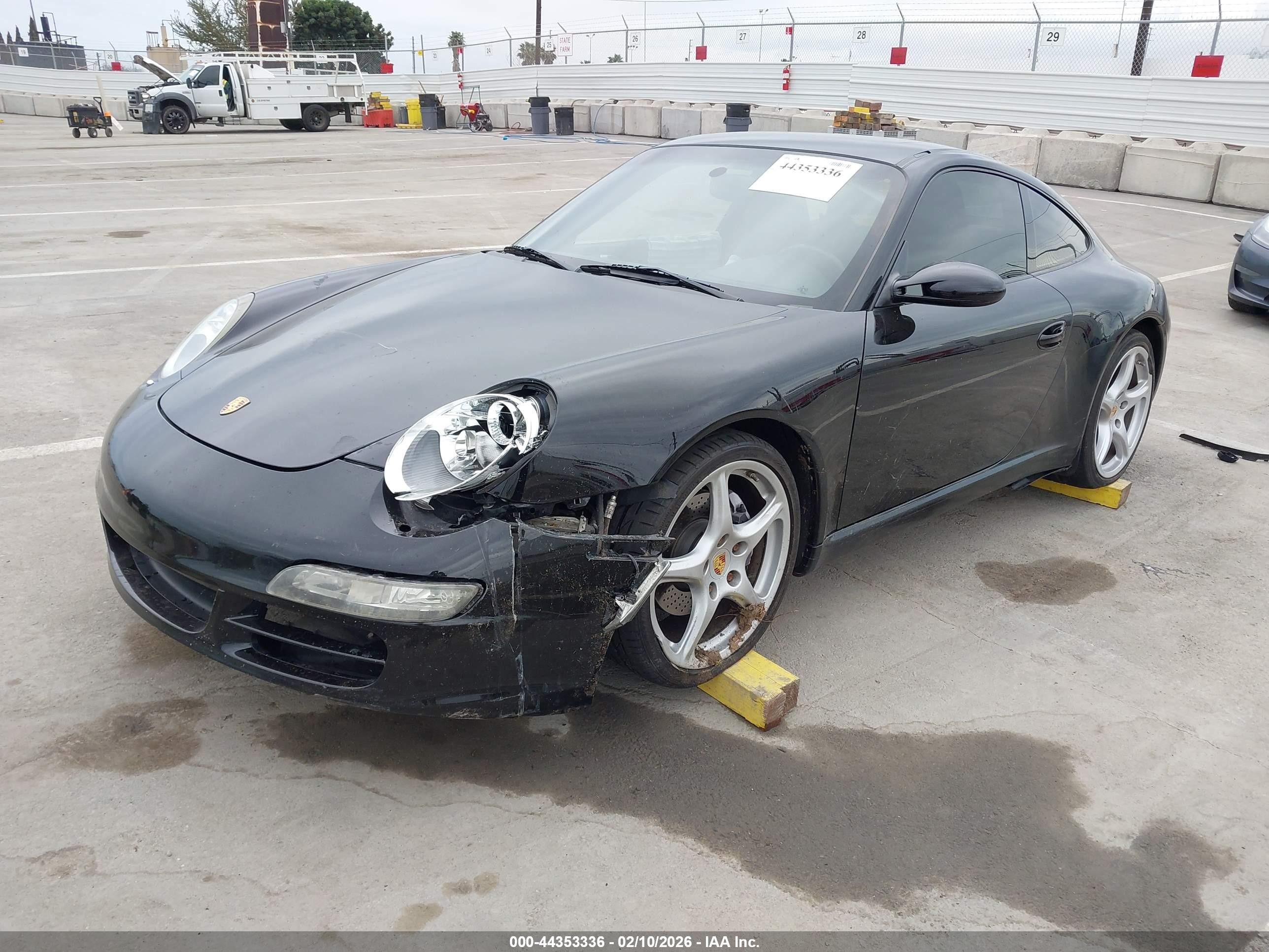 2008 Porsche 911 Carrera Black vin: WP0AA29998S710903