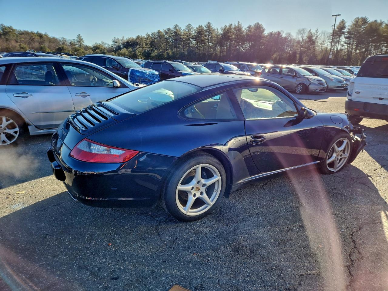 2008 Porsche 911 Carrera Blue vin: WP0AA29998S711176