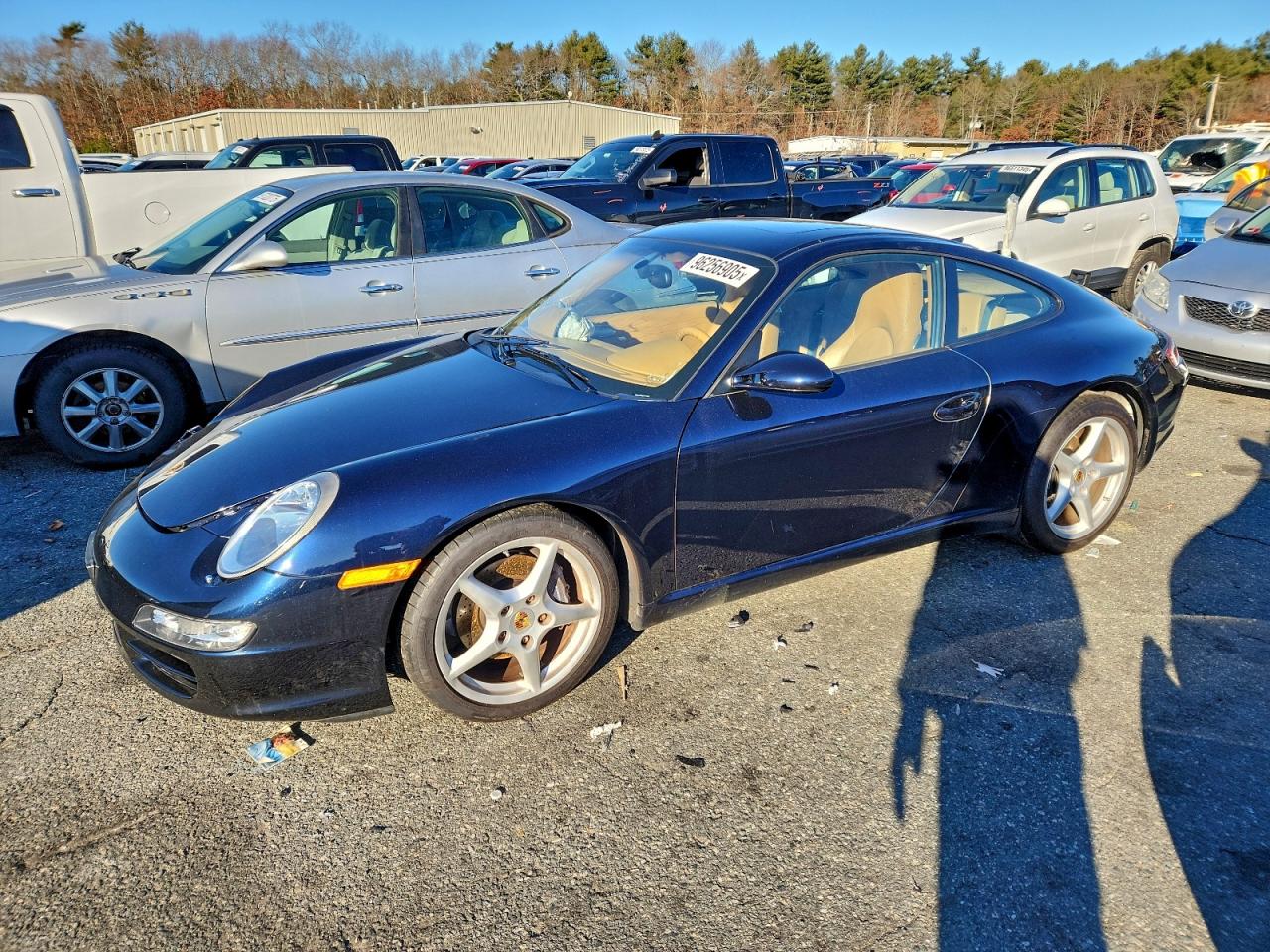 2008 Porsche 911 Carrera Blue vin: WP0AA29998S711176