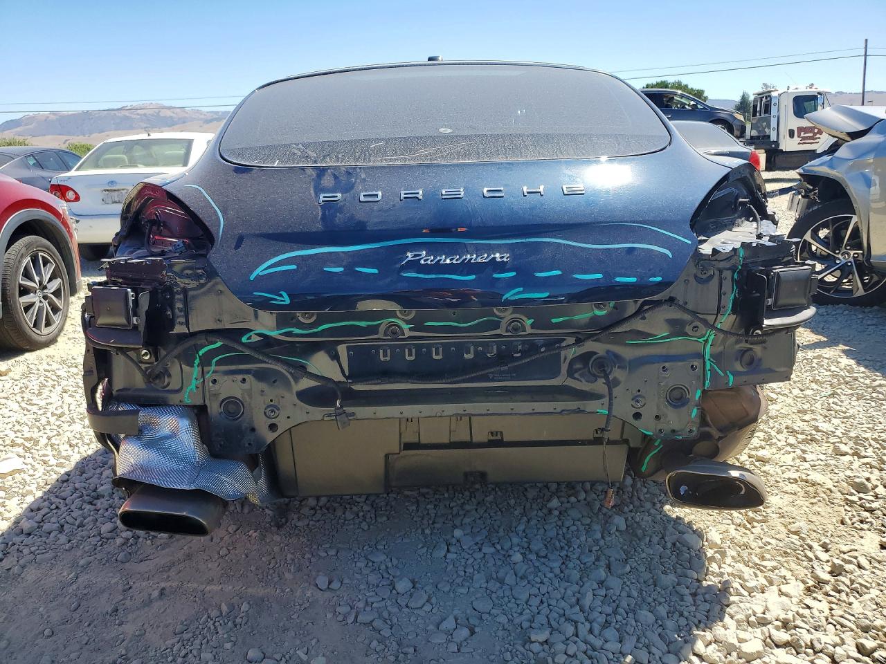 2014 Porsche Panamera 2 Blue vin: WP0AA2A70EL005763