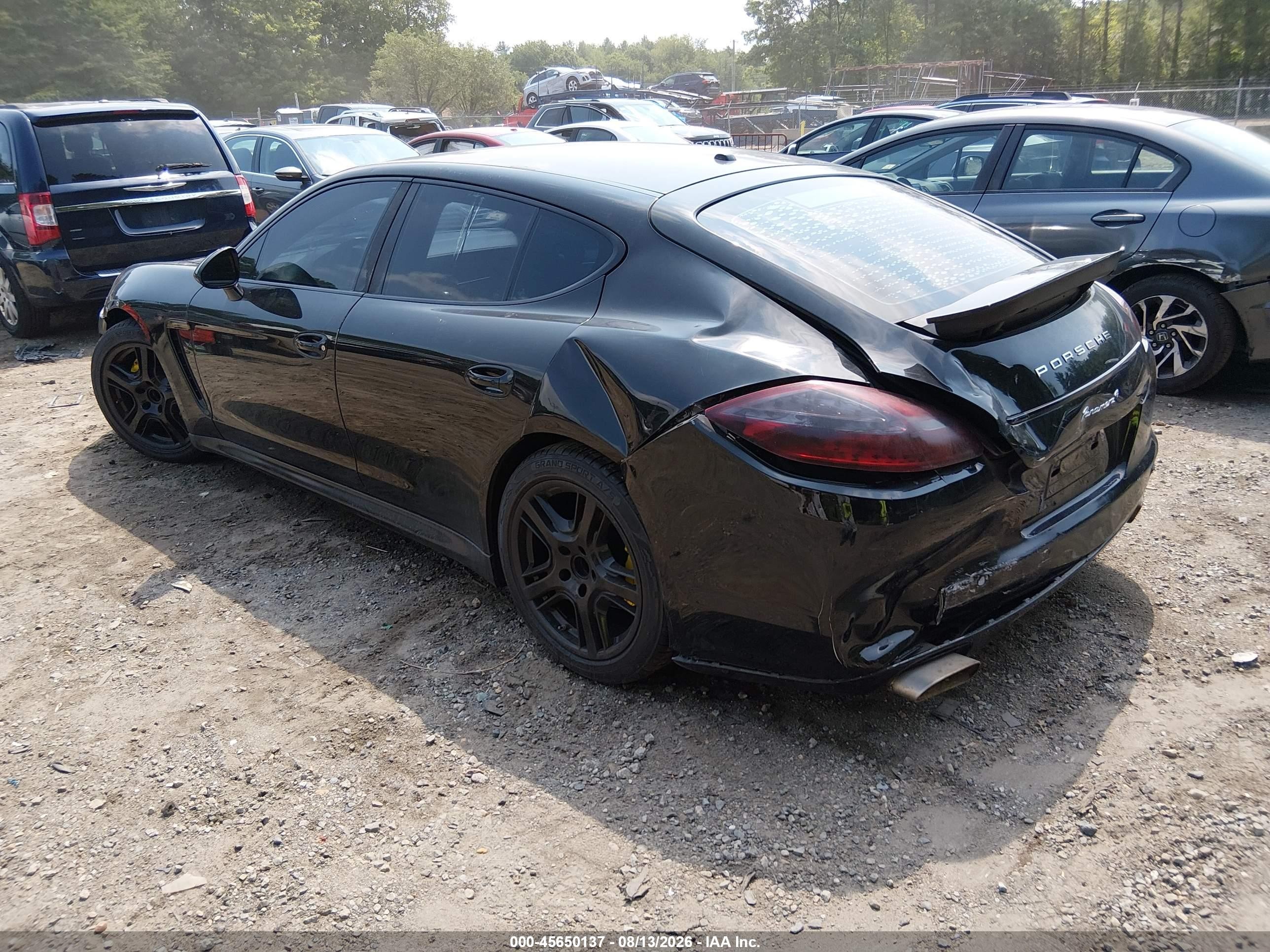 2012 Porsche Panamera 4 Black vin: WP0AA2A77CL072065