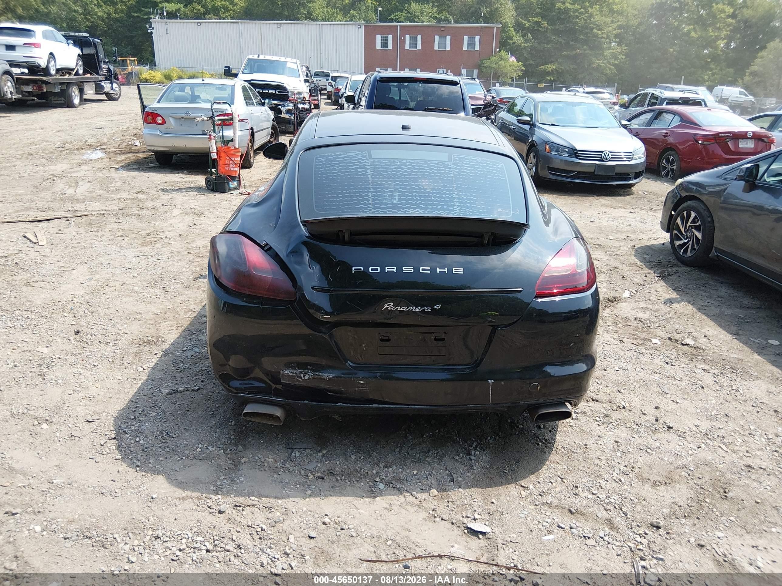 2012 Porsche Panamera 4 Black vin: WP0AA2A77CL072065