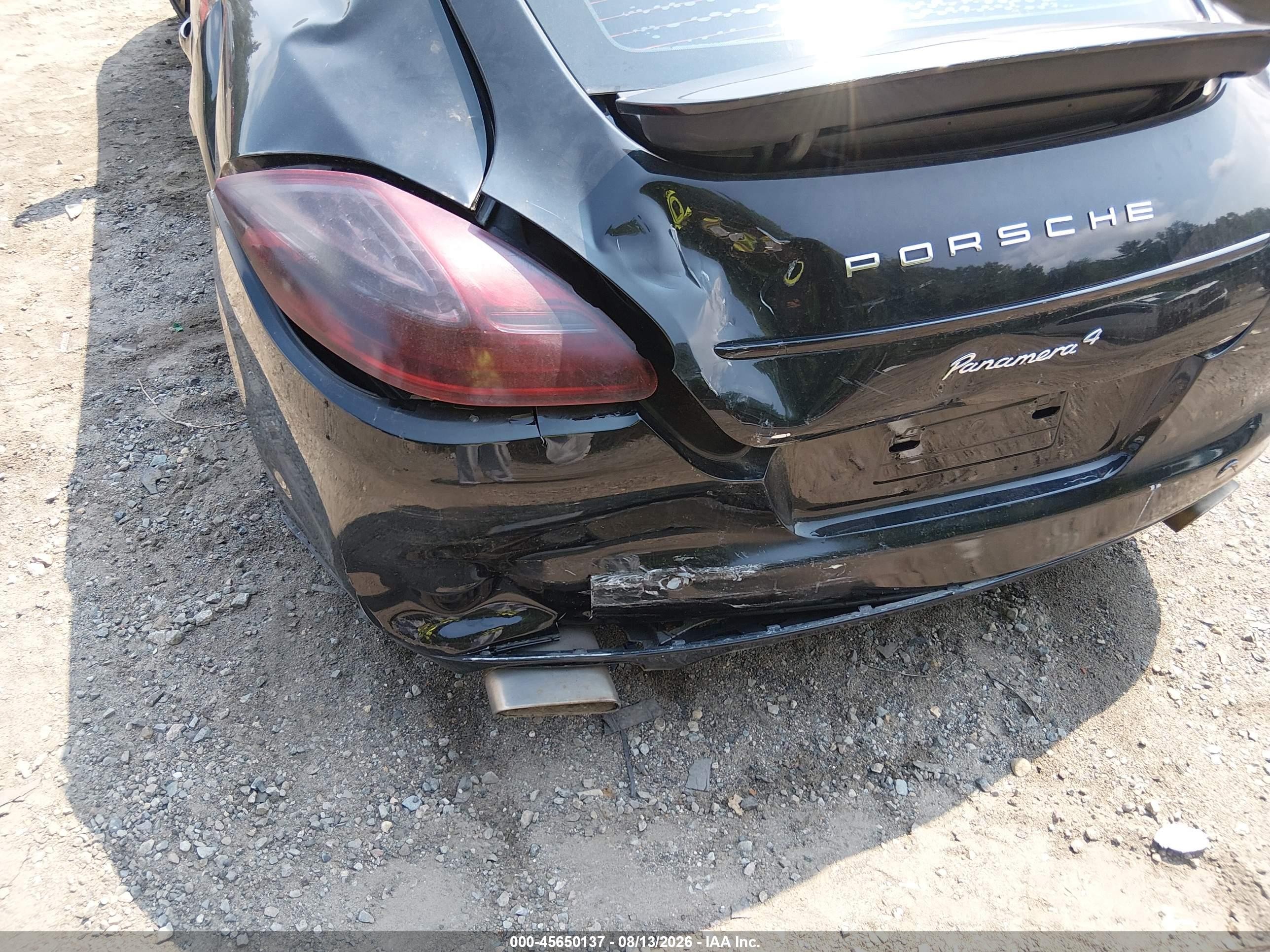 2012 Porsche Panamera 4 Black vin: WP0AA2A77CL072065