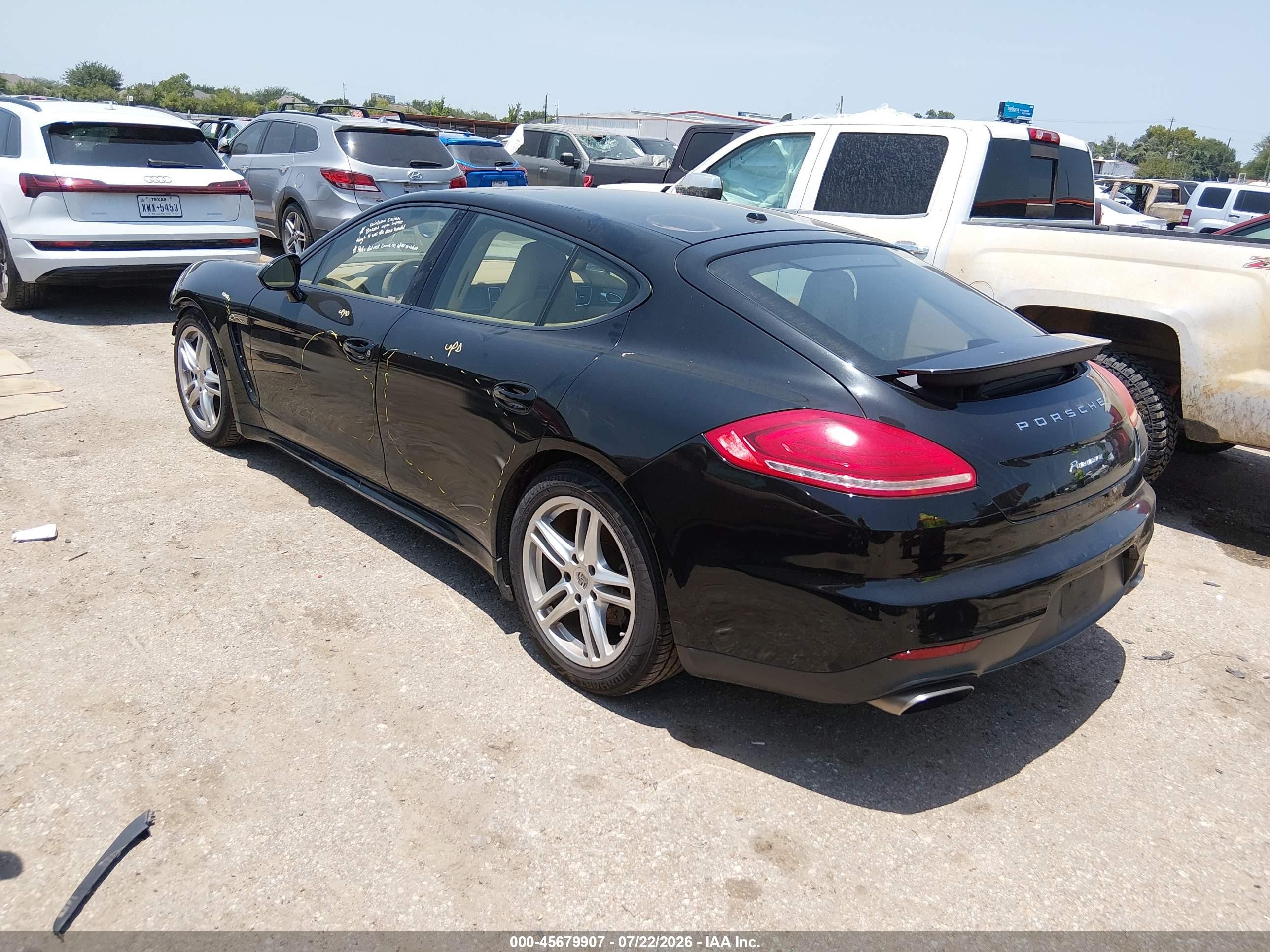 2014 Porsche Panamera 4 Black vin: WP0AA2A77EL014427