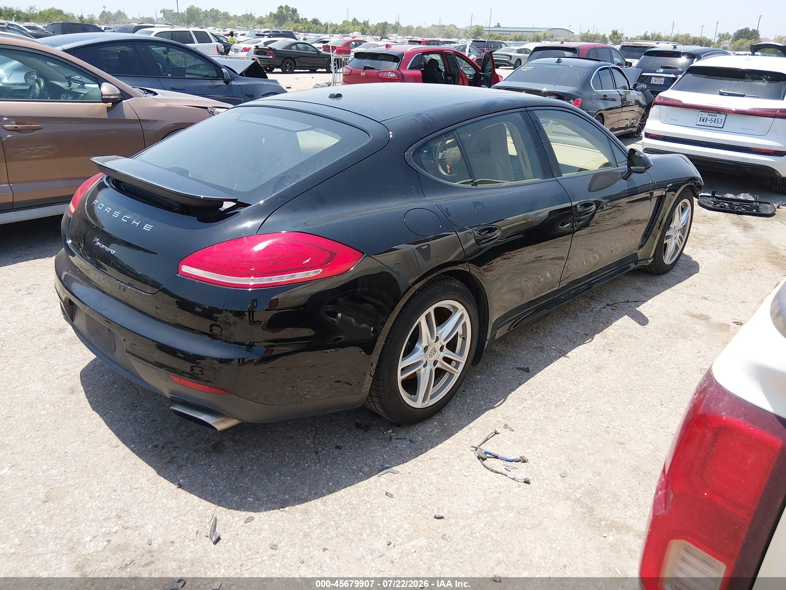 2014 Porsche Panamera 4 Black vin: WP0AA2A77EL014427