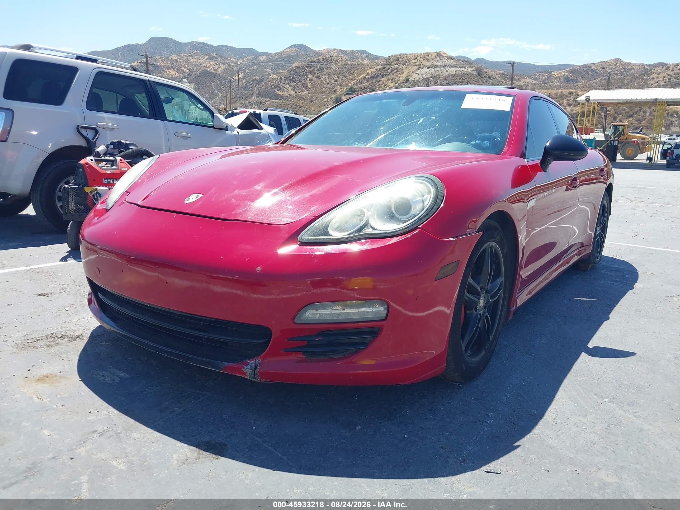 2011 Porsche Panamera 4 Red vin: WP0AA2A7XBL012375