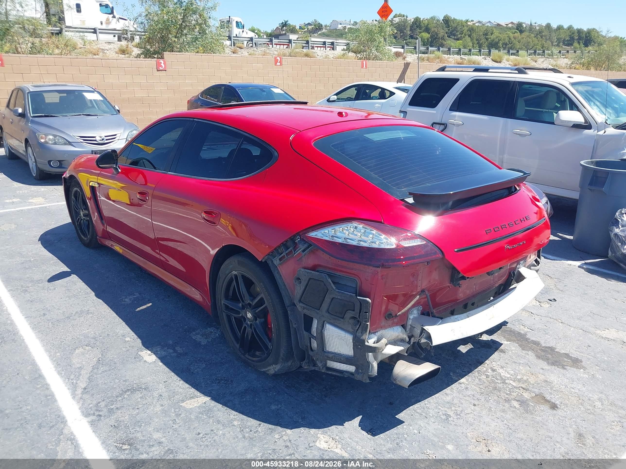 2011 Porsche Panamera 4 Red vin: WP0AA2A7XBL012375