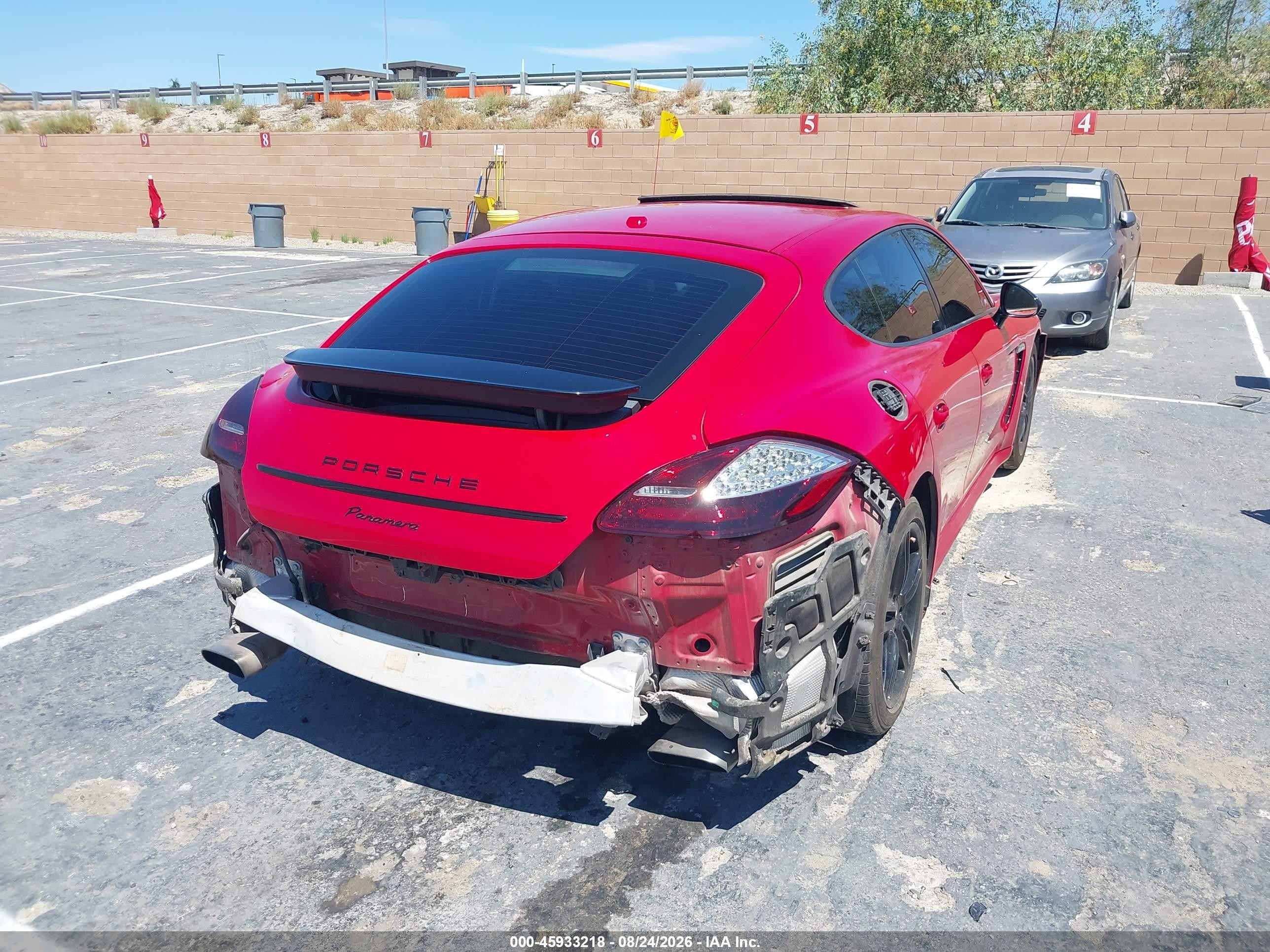2011 Porsche Panamera 4 Red vin: WP0AA2A7XBL012375