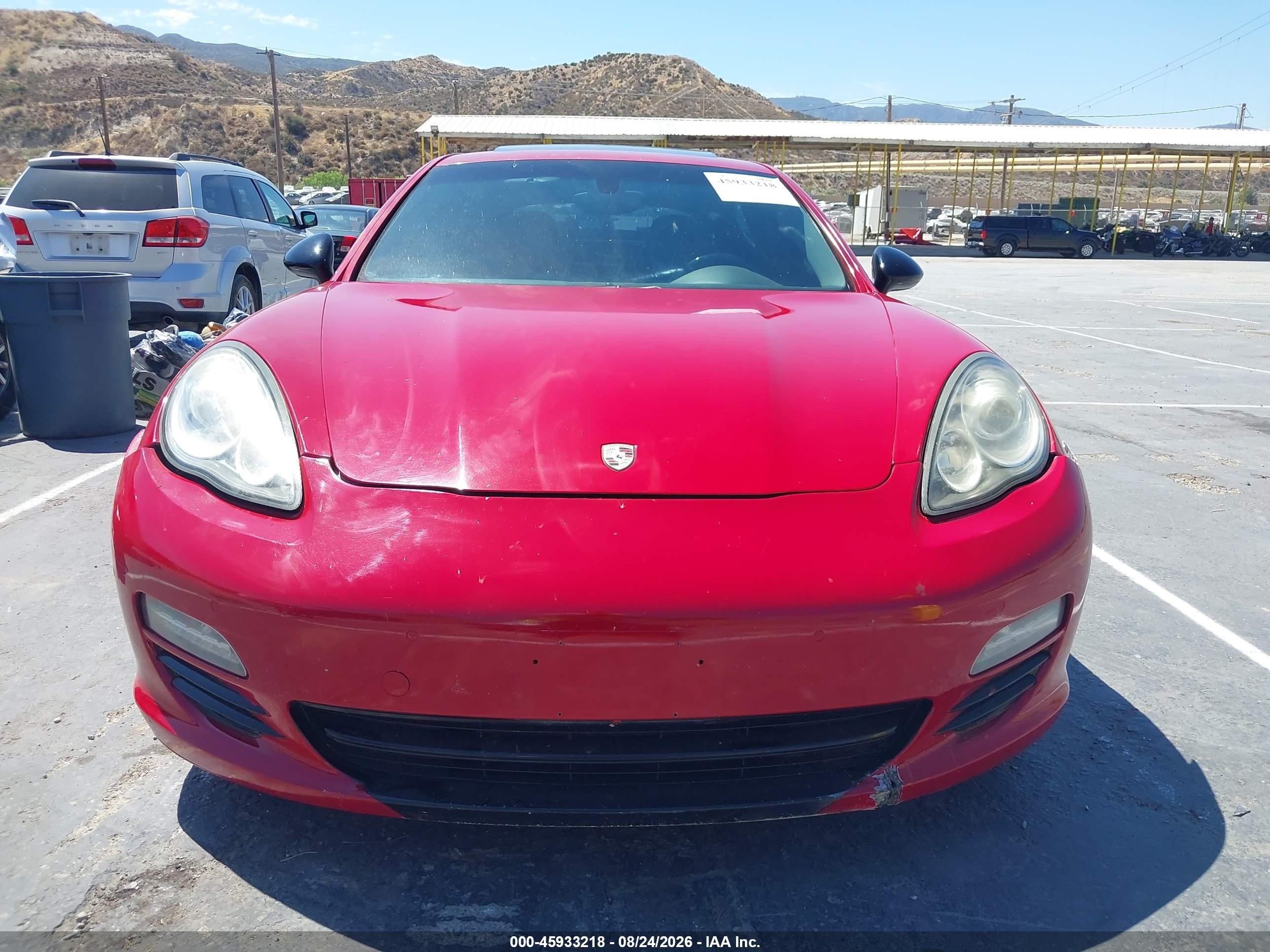 2011 Porsche Panamera 4 Red vin: WP0AA2A7XBL012375