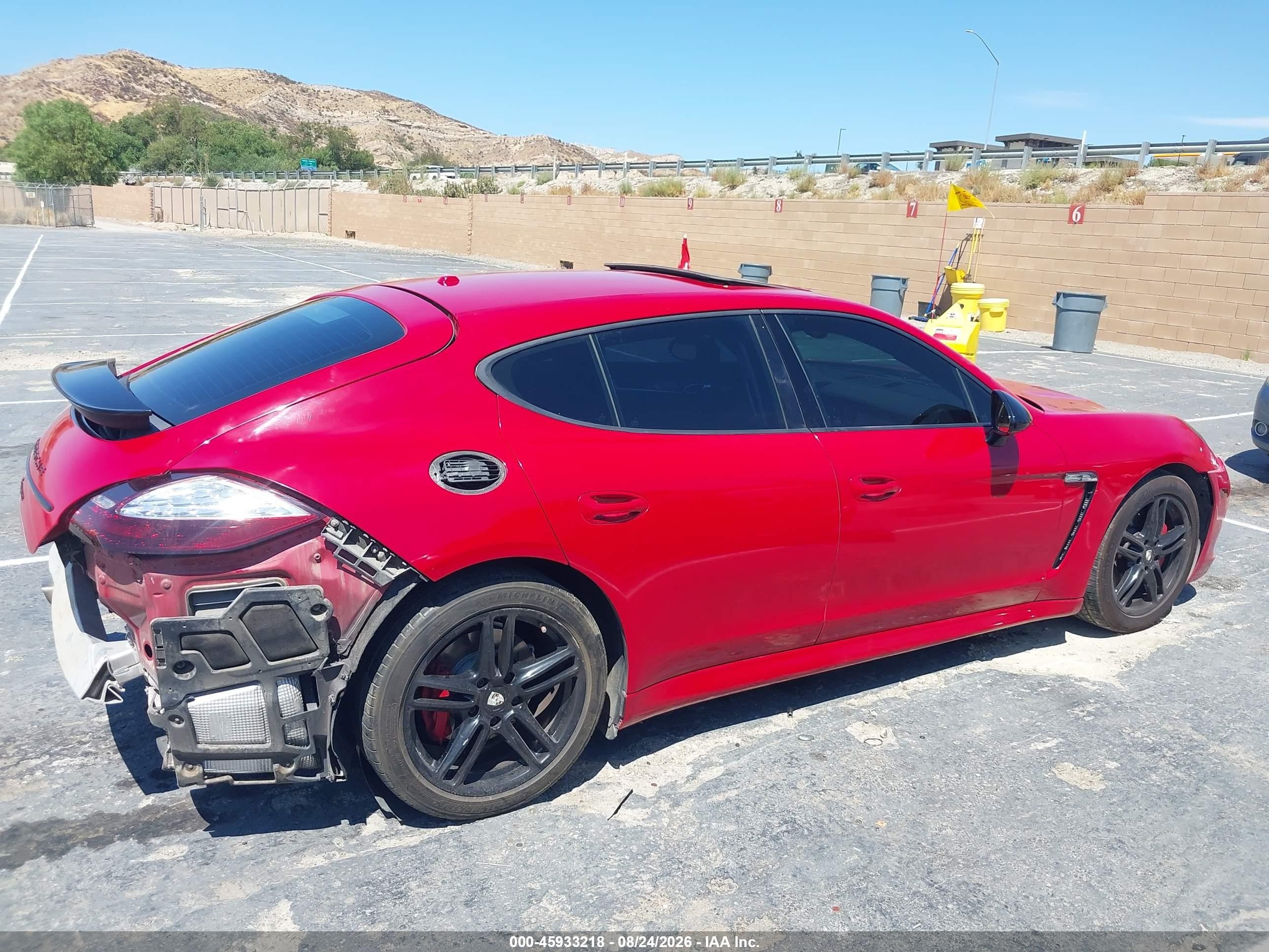 2011 Porsche Panamera 4 Red vin: WP0AA2A7XBL012375