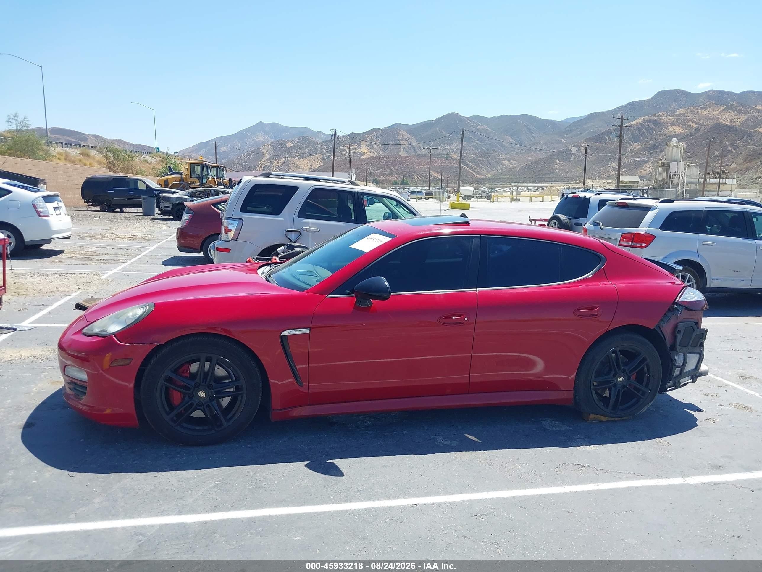 2011 Porsche Panamera 4 Red vin: WP0AA2A7XBL012375