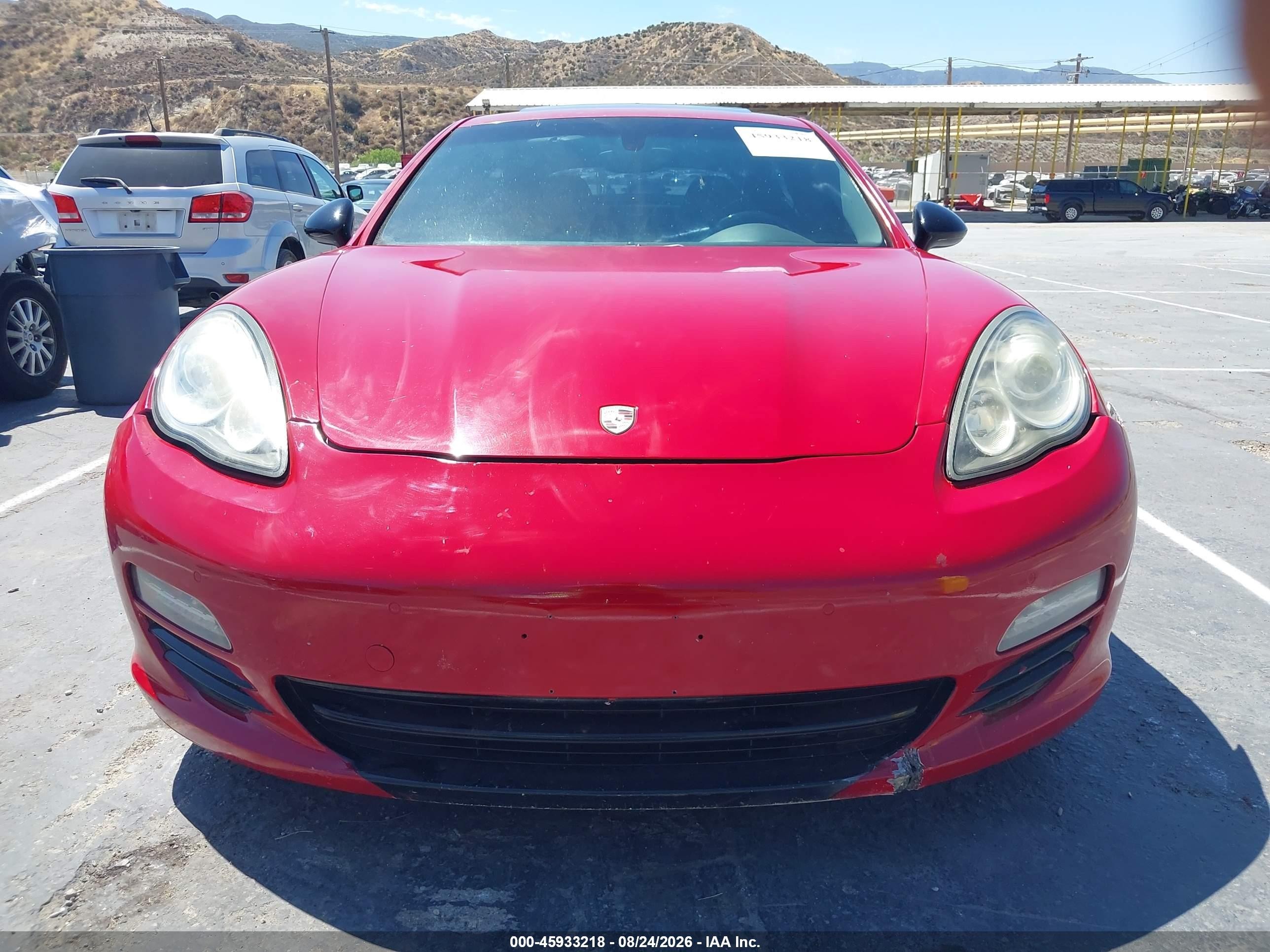 2011 Porsche Panamera 4 Red vin: WP0AA2A7XBL012375