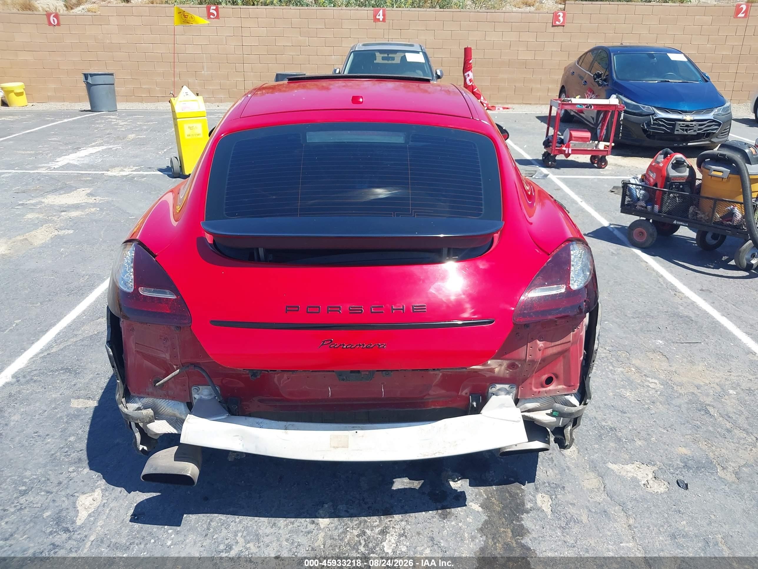 2011 Porsche Panamera 4 Red vin: WP0AA2A7XBL012375