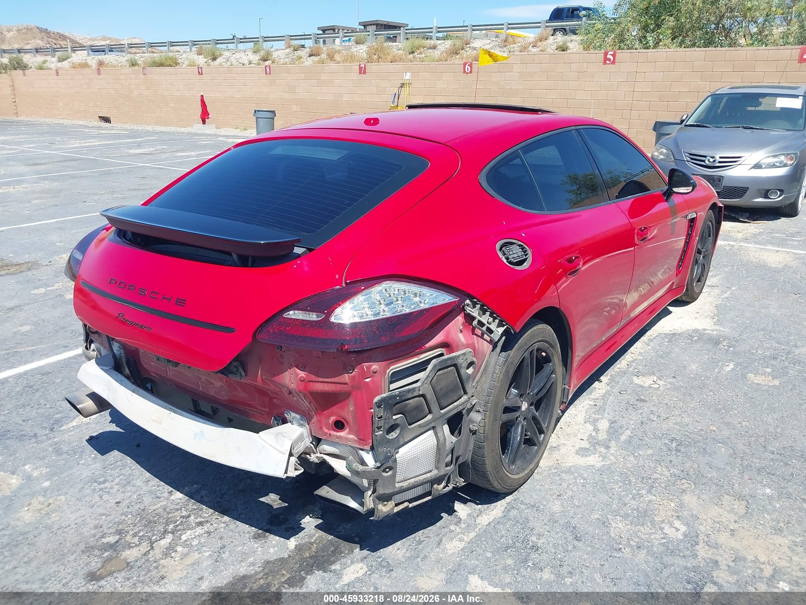 2011 Porsche Panamera 4 Red vin: WP0AA2A7XBL012375