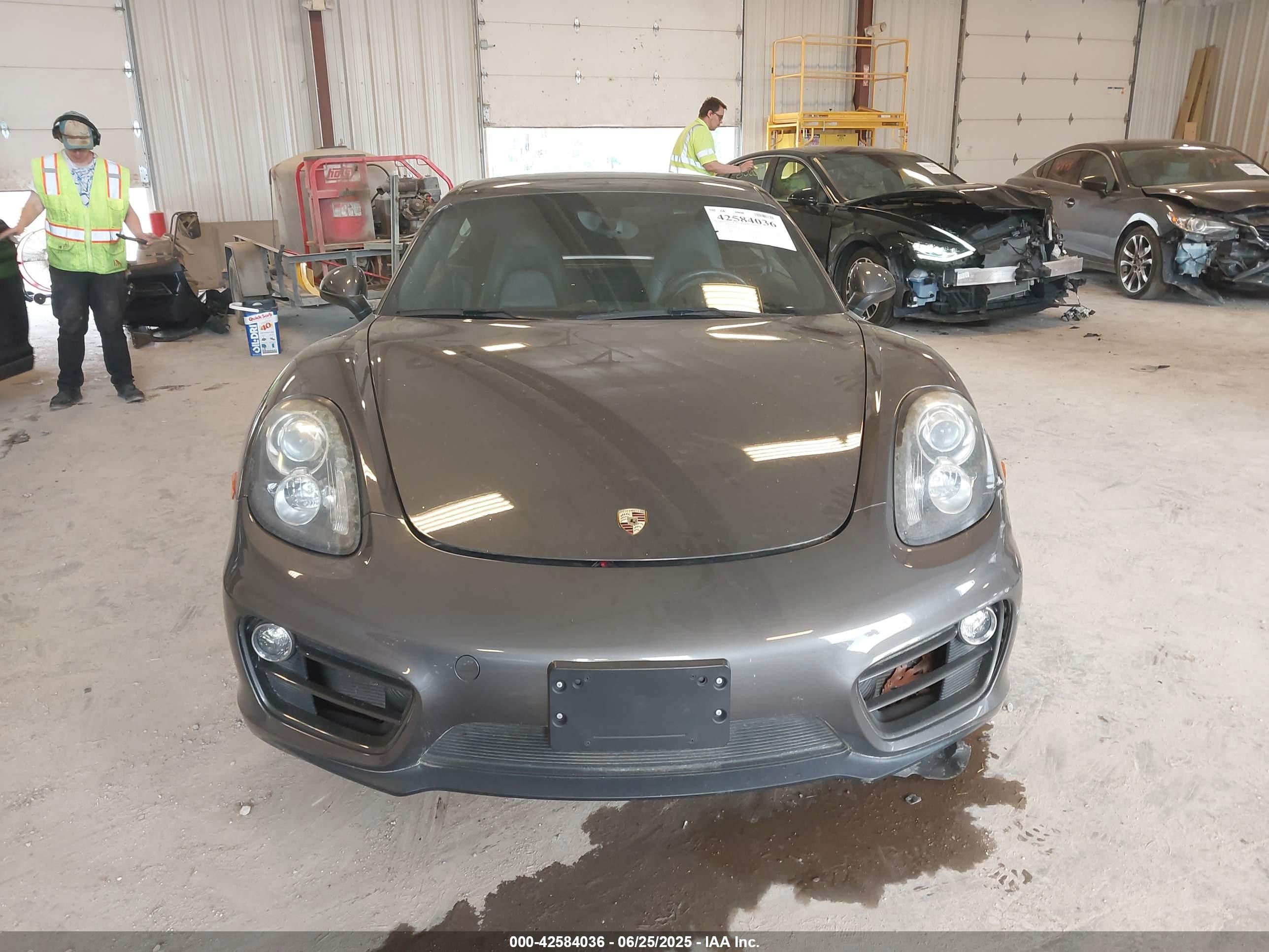 2014 Porsche Cayman   Gray vin: WP0AA2A80EK173031