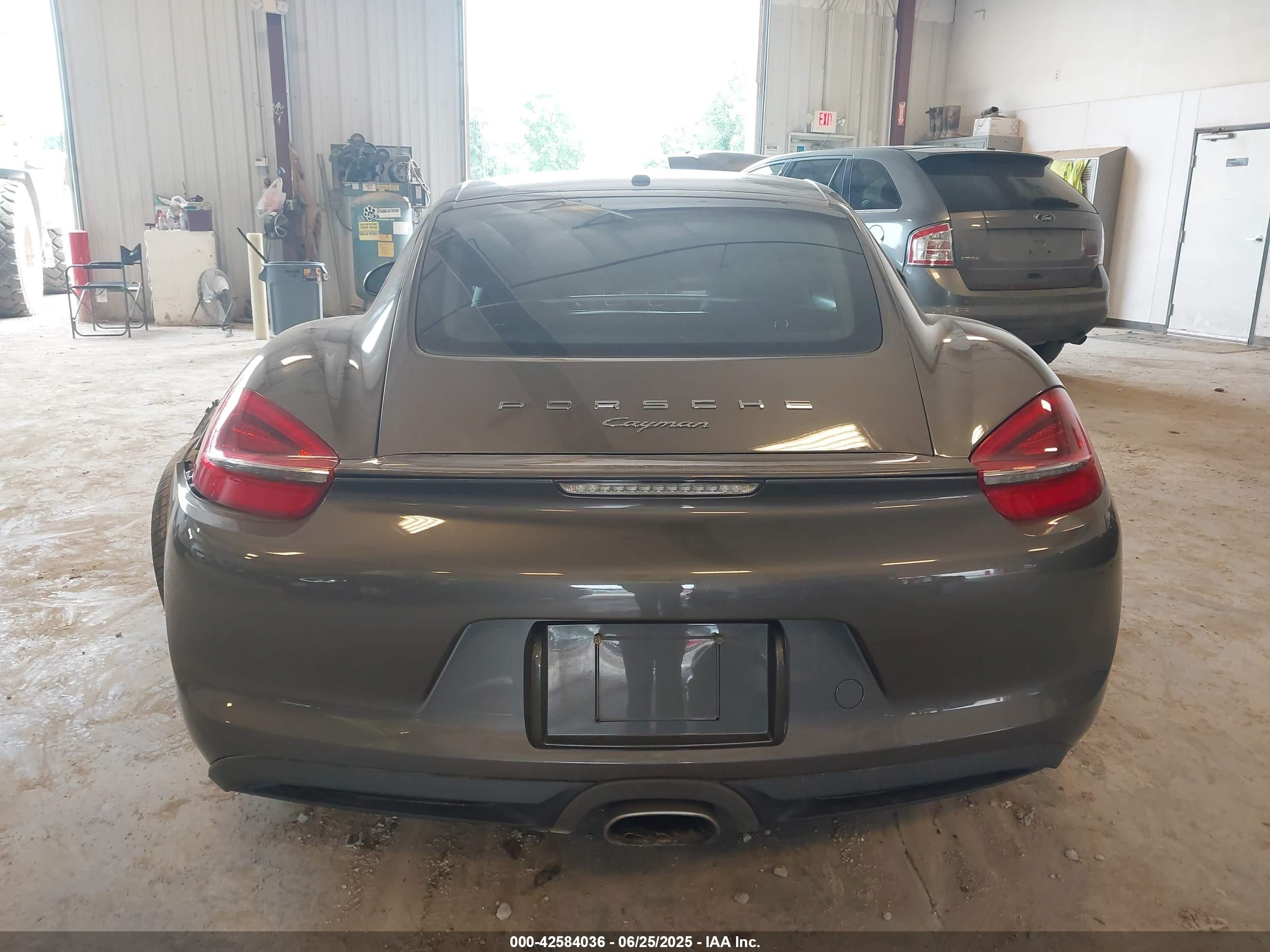 2014 Porsche Cayman   Gray vin: WP0AA2A80EK173031