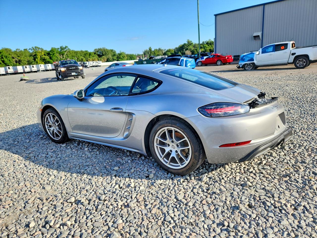 2024 Porsche Cayman Base Silver vin: WP0AA2A80RK255878
