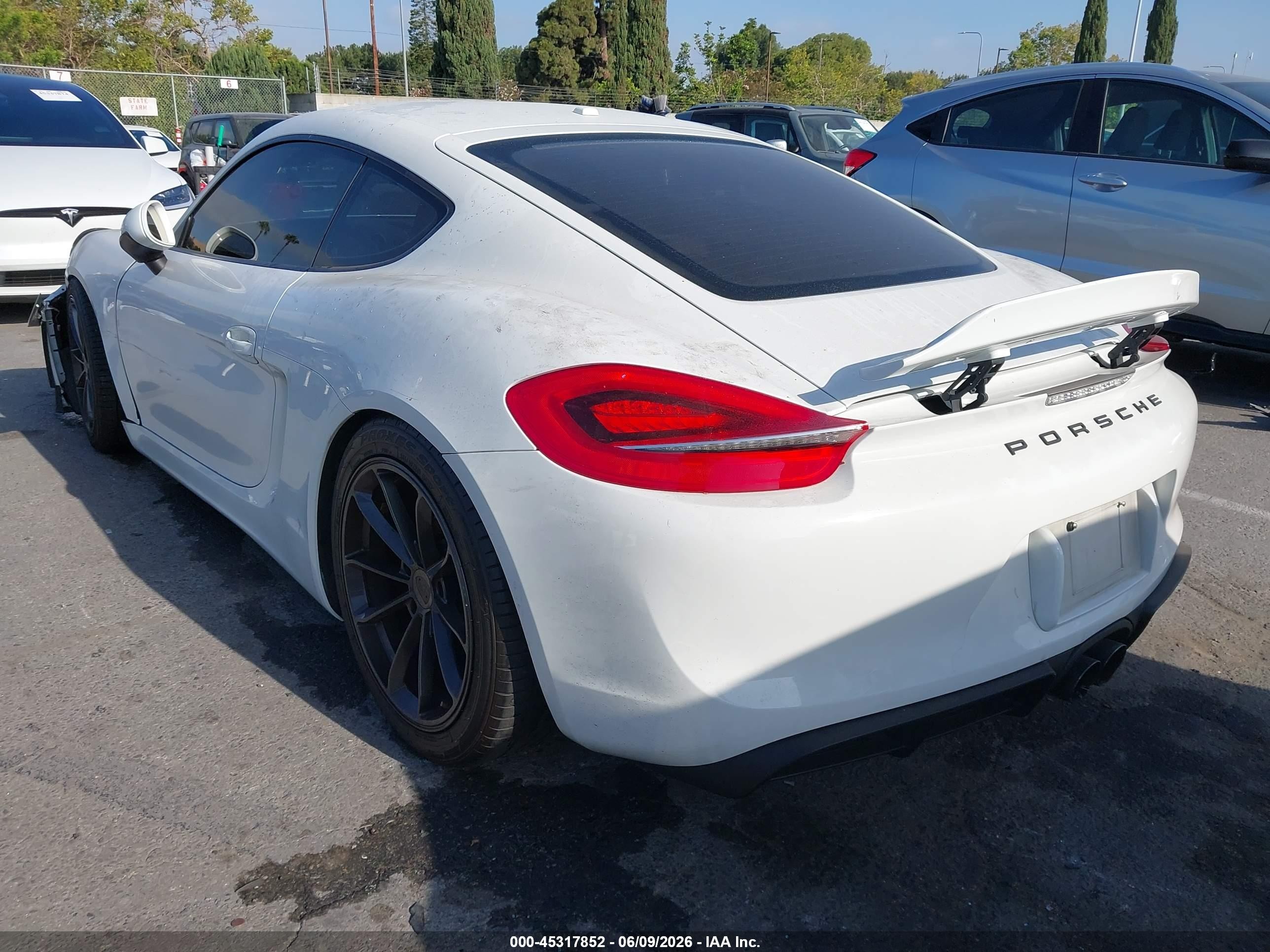 2014 Porsche Cayman   Белый vin: WP0AA2A81EK172146