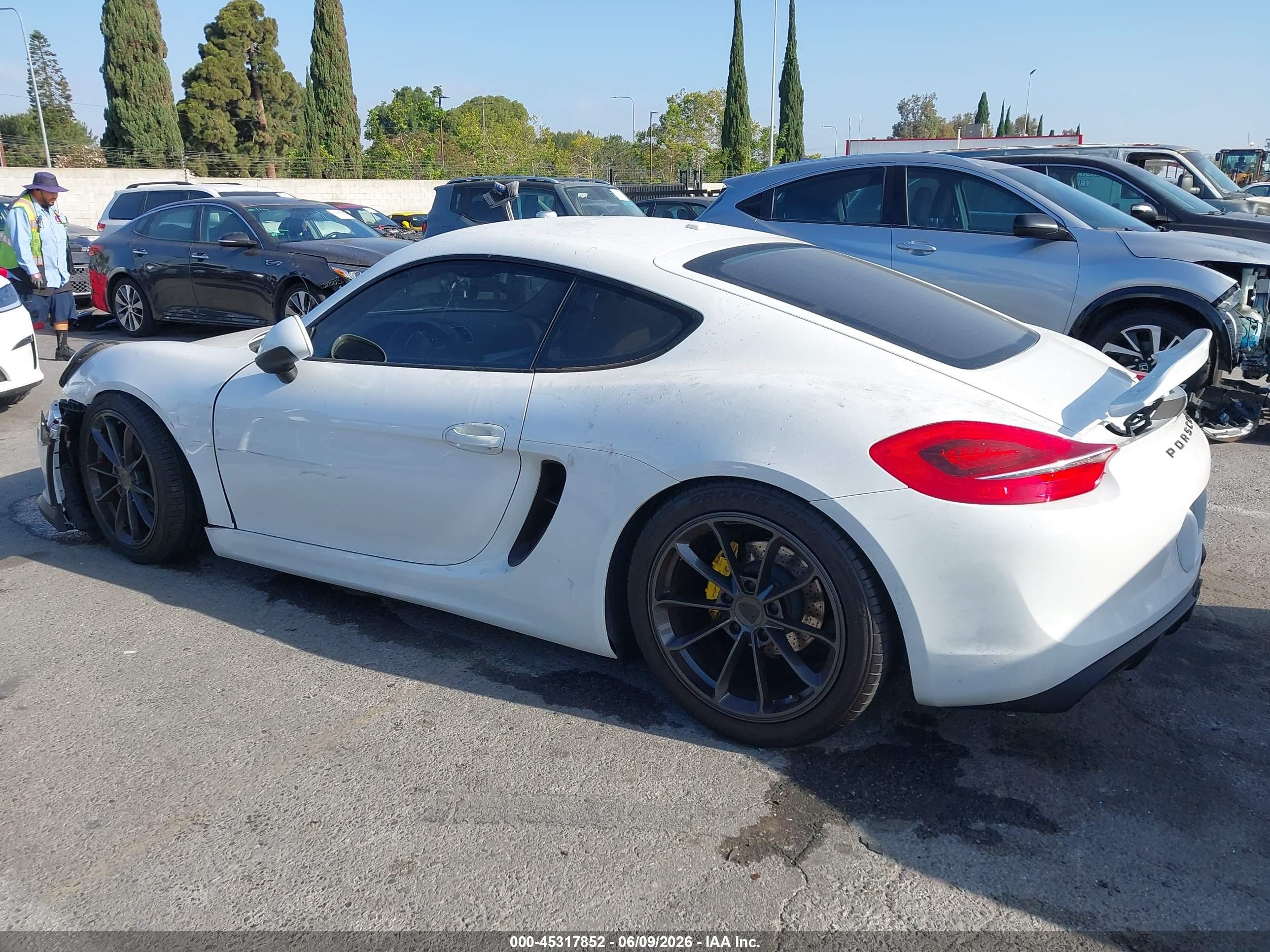 2014 Porsche Cayman   Белый vin: WP0AA2A81EK172146